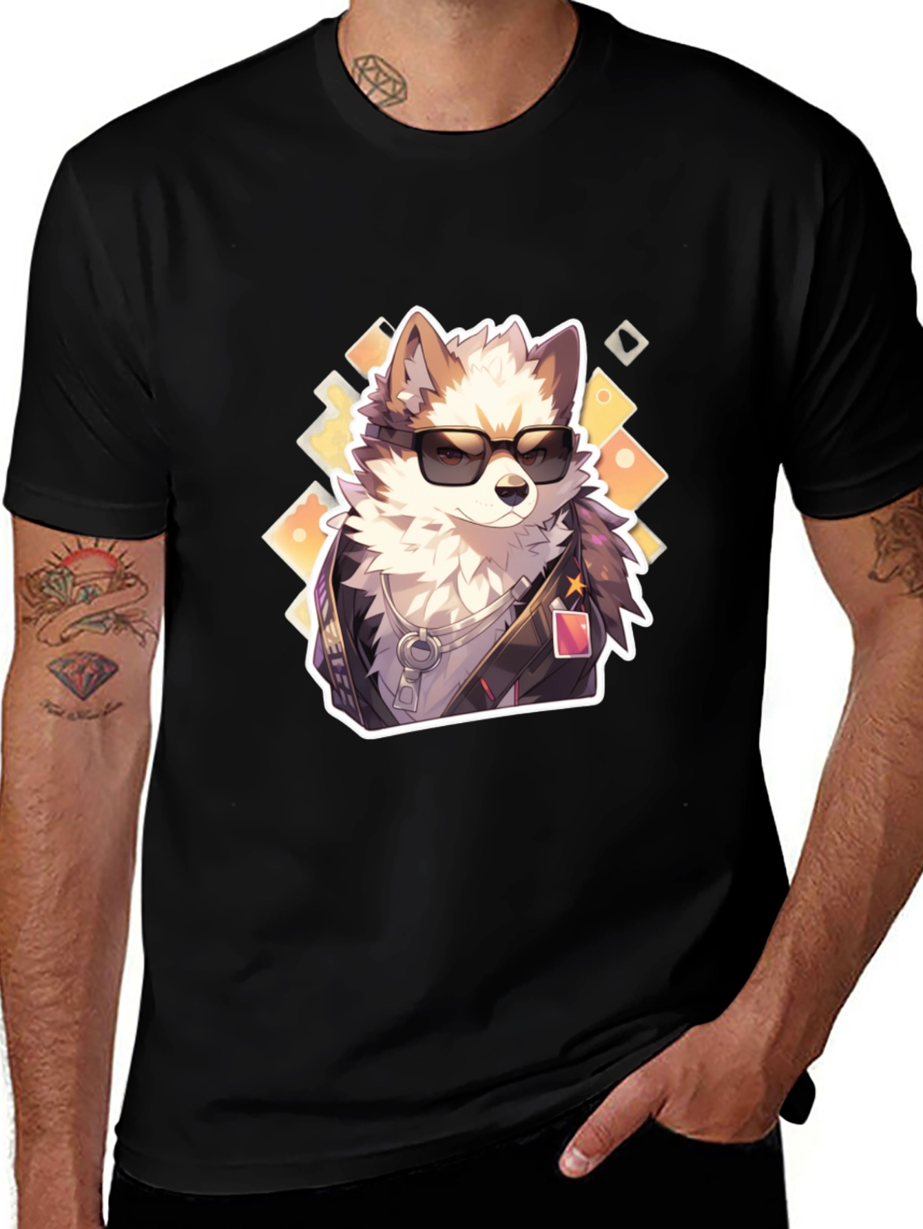 Cool Dog Graphic Tee - Trendy Streetwear