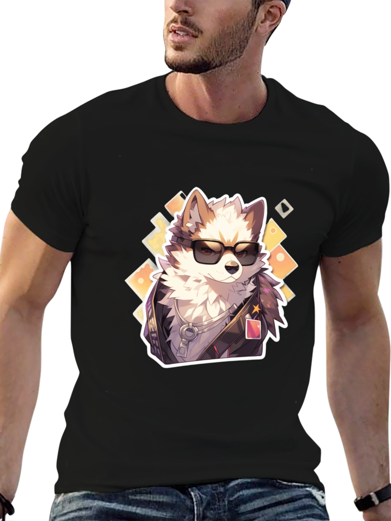 Cool Dog Graphic Tee - Trendy Streetwear