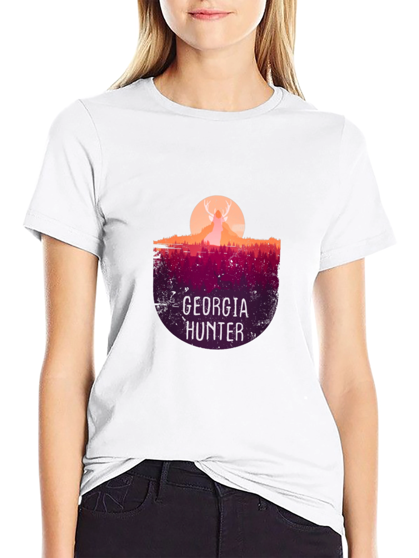 Georgia Hunter T-Shirt - Deer Silhouette