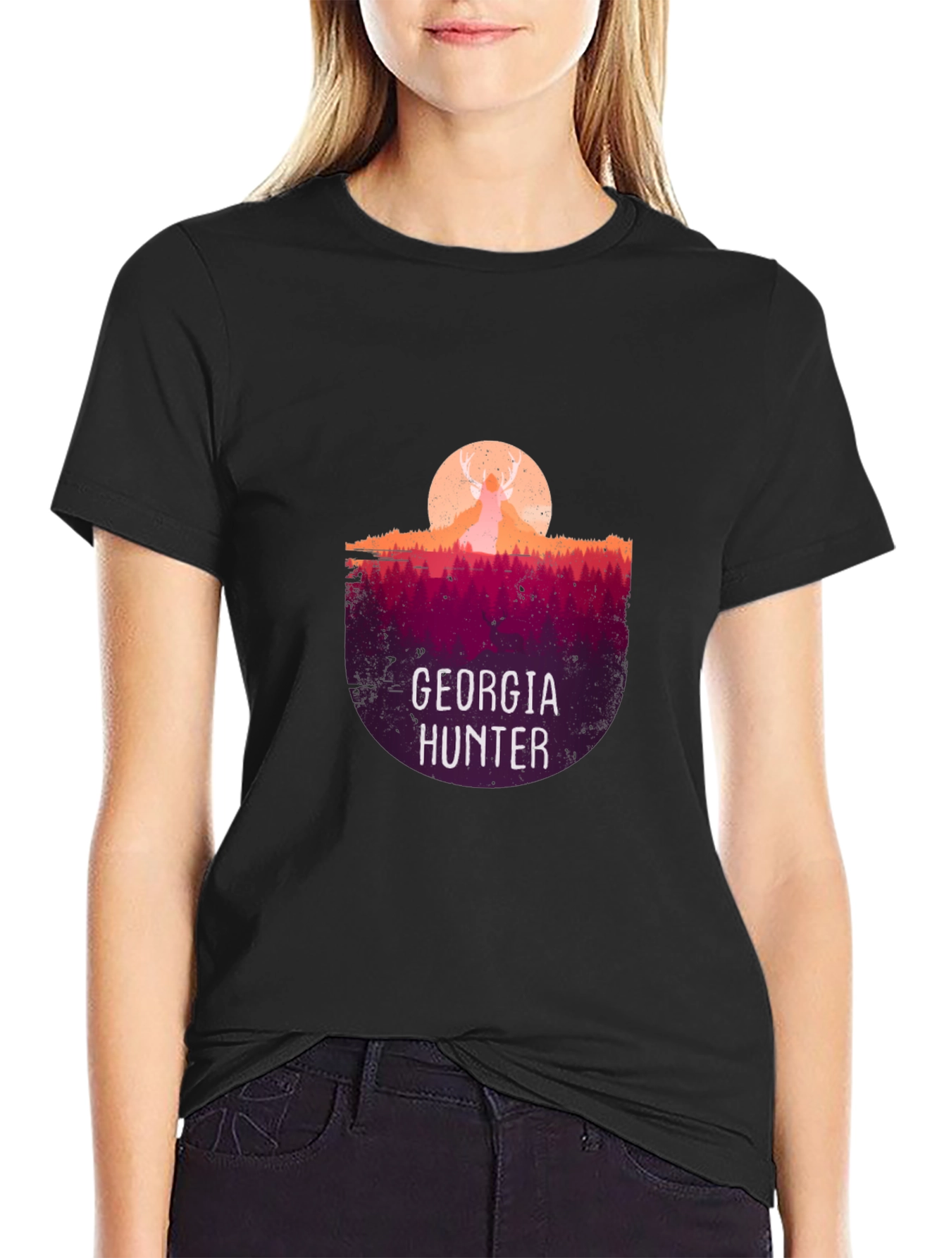 Georgia Hunter T-Shirt - Deer Silhouette
