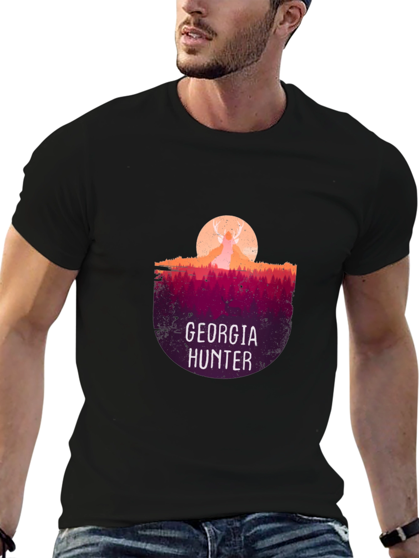 Georgia Hunter T-Shirt - Deer Silhouette