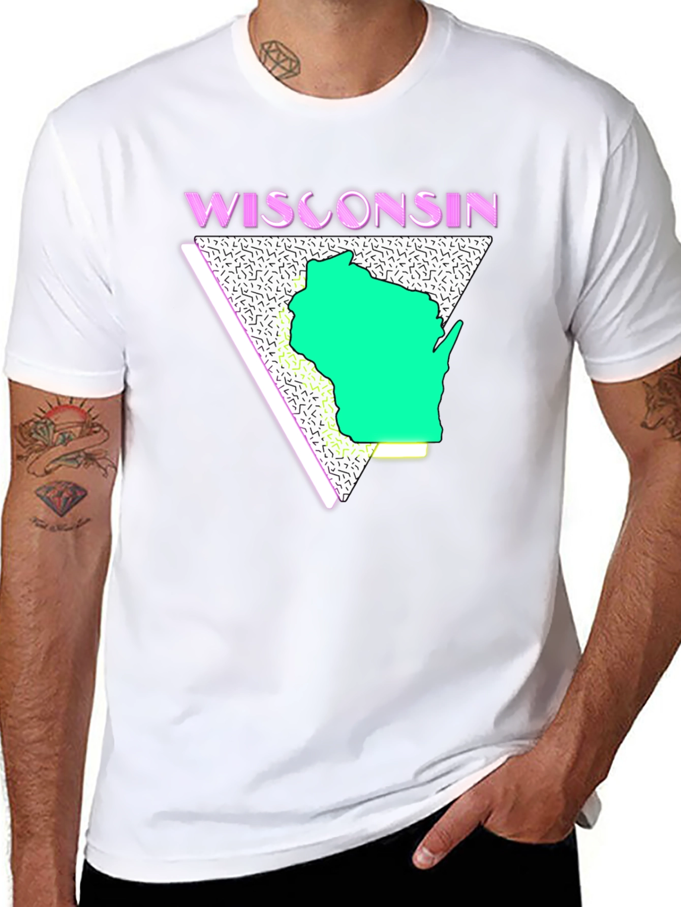 Retro Wisconsin Graphic T-Shirt