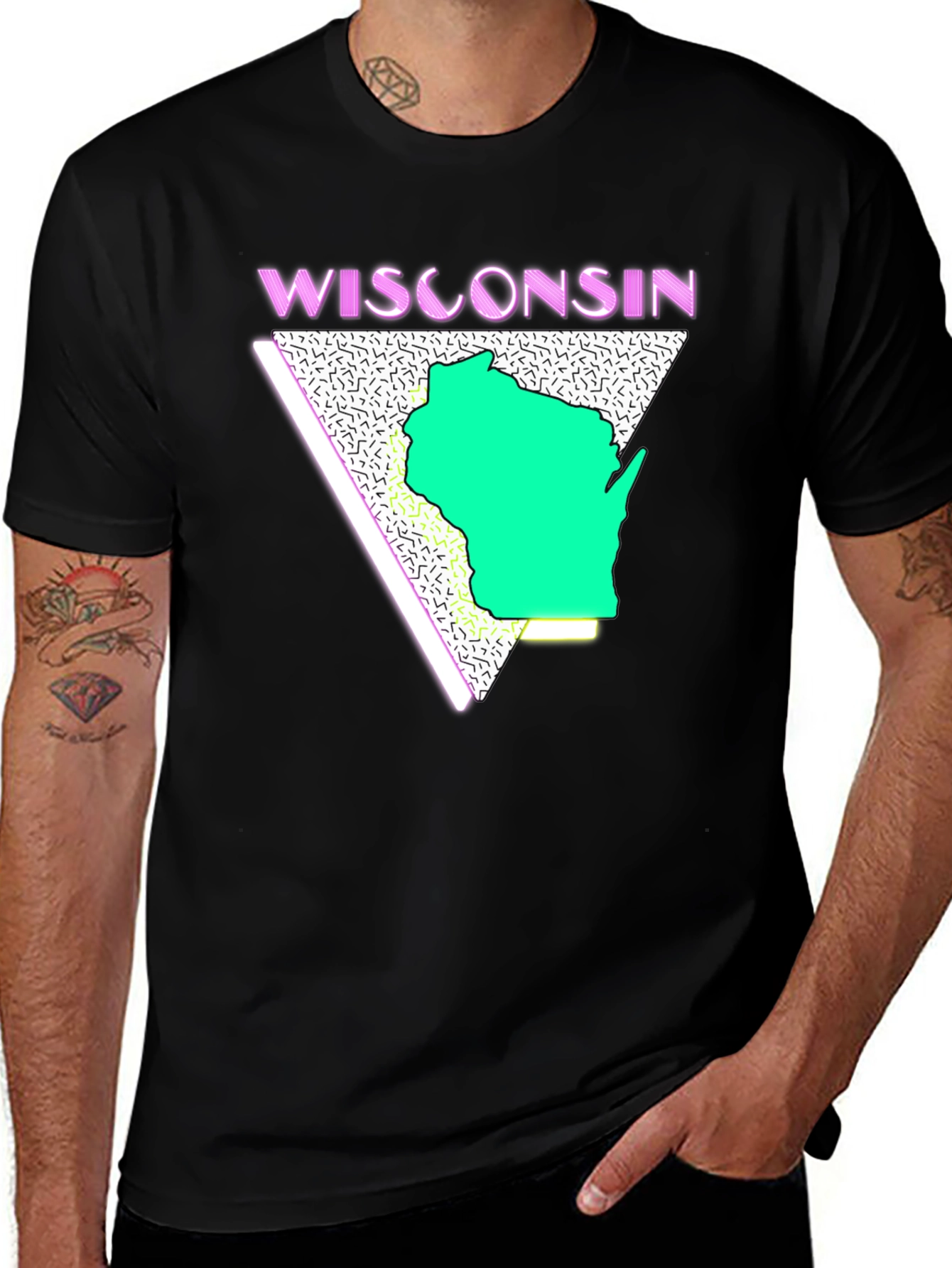 Retro Wisconsin Graphic T-Shirt