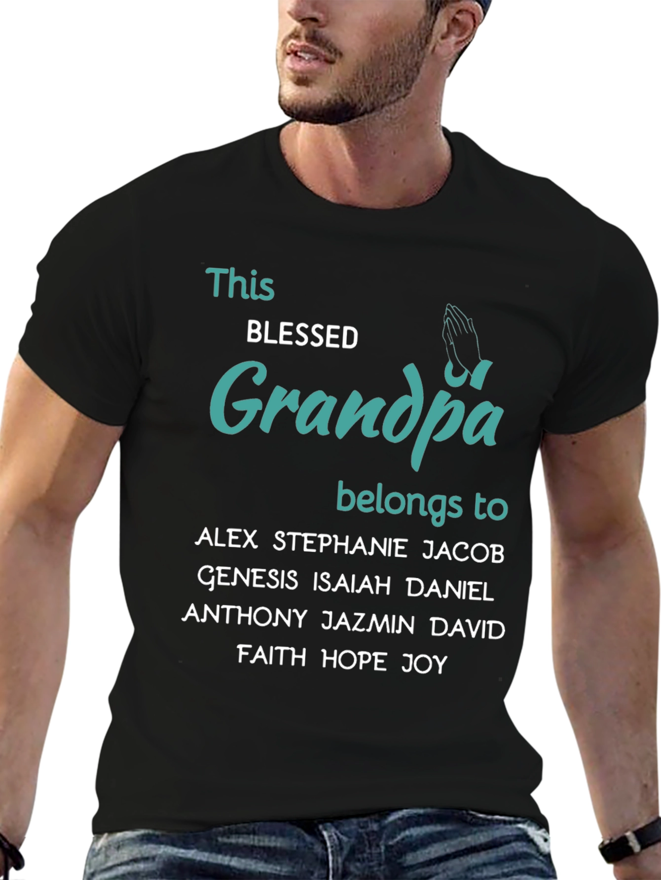 Blessed Grandpa Belongs To T-Shirt