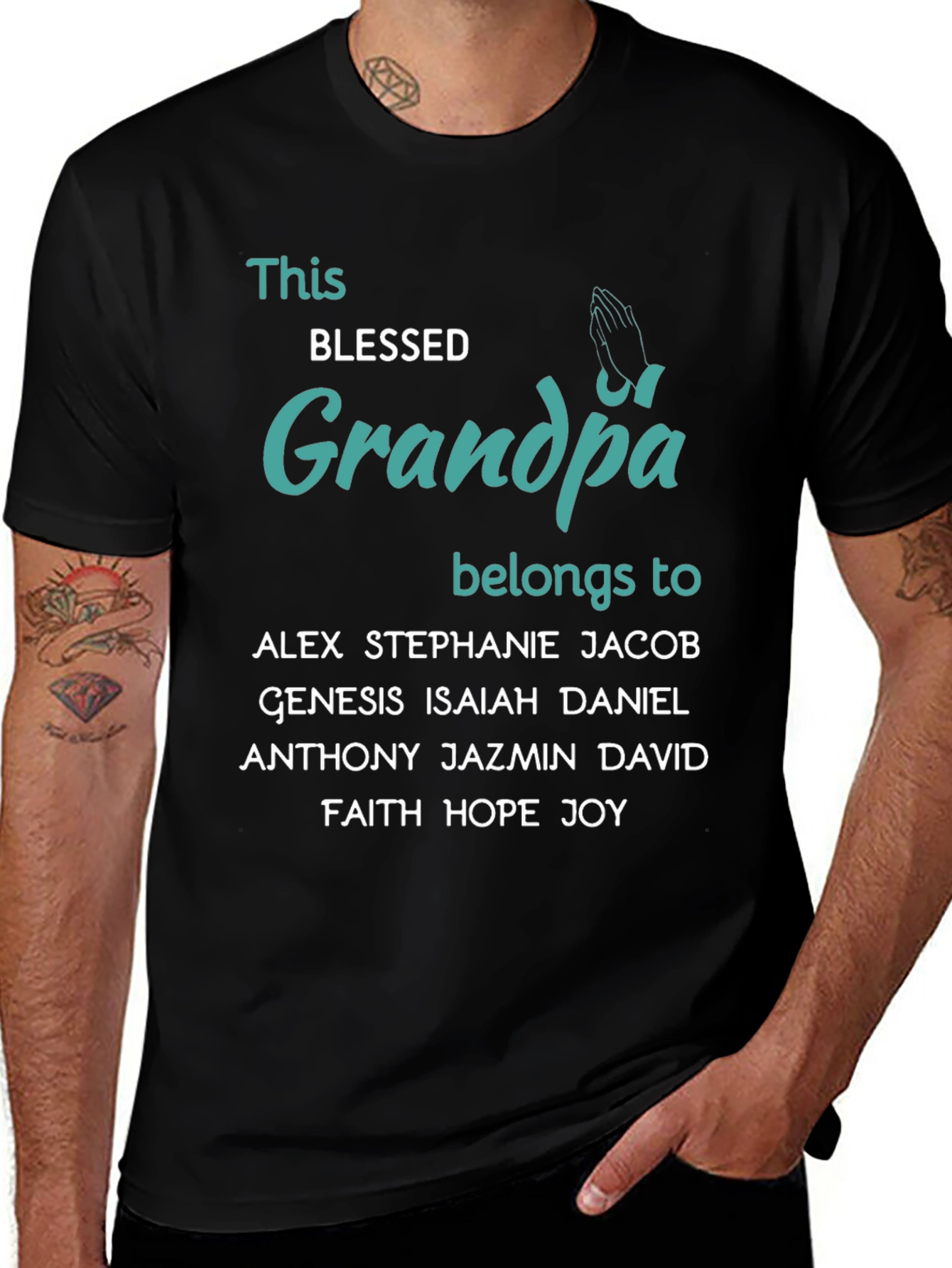 Blessed Grandpa Belongs To T-Shirt