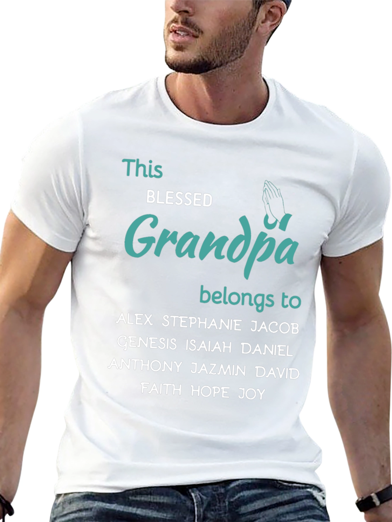 Blessed Grandpa Belongs To T-Shirt