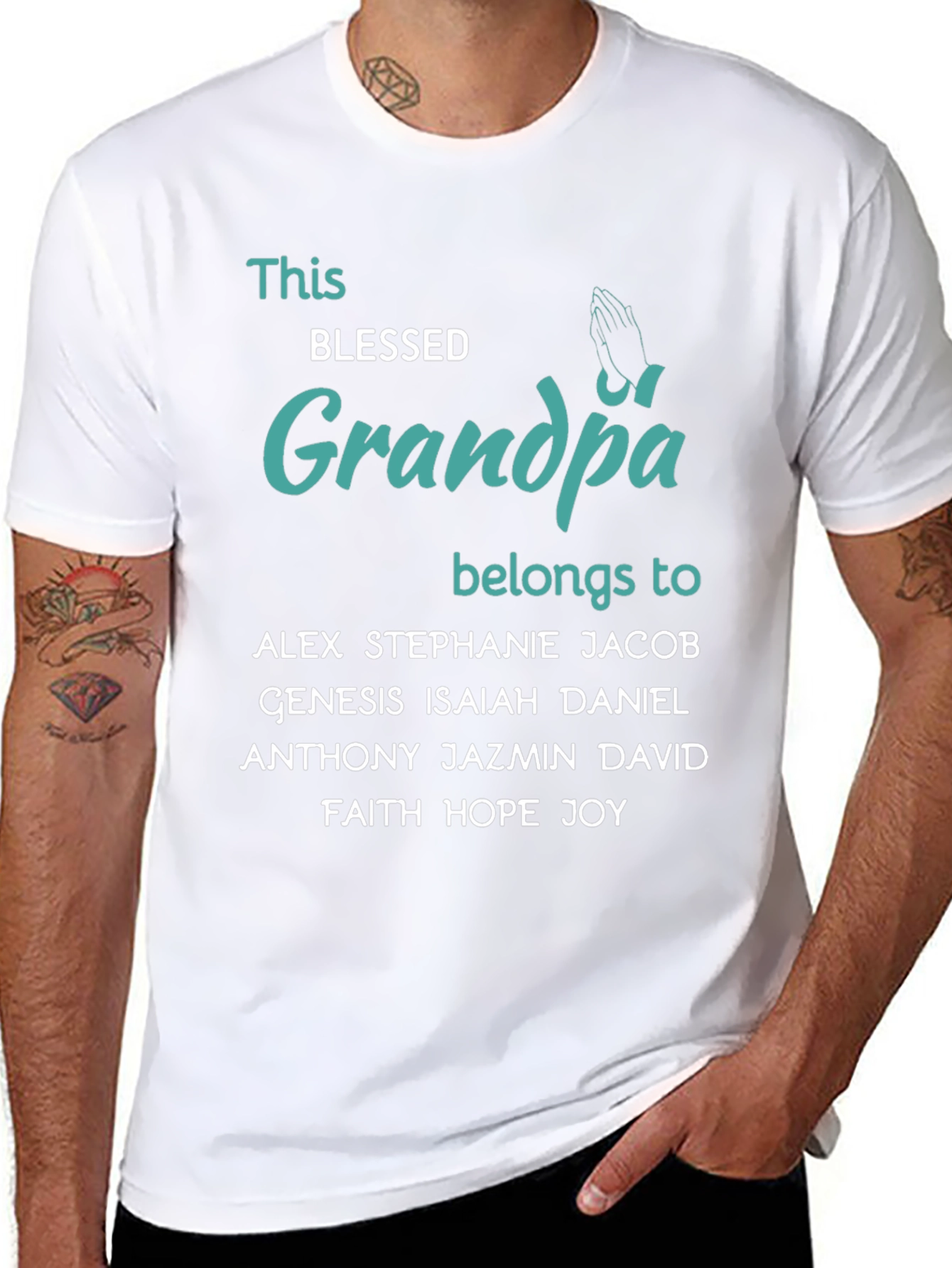 Blessed Grandpa Belongs To T-Shirt