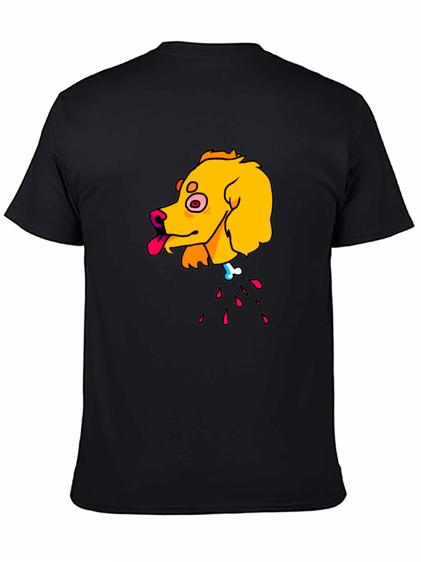 Cartoon Dog Head T-Shirt