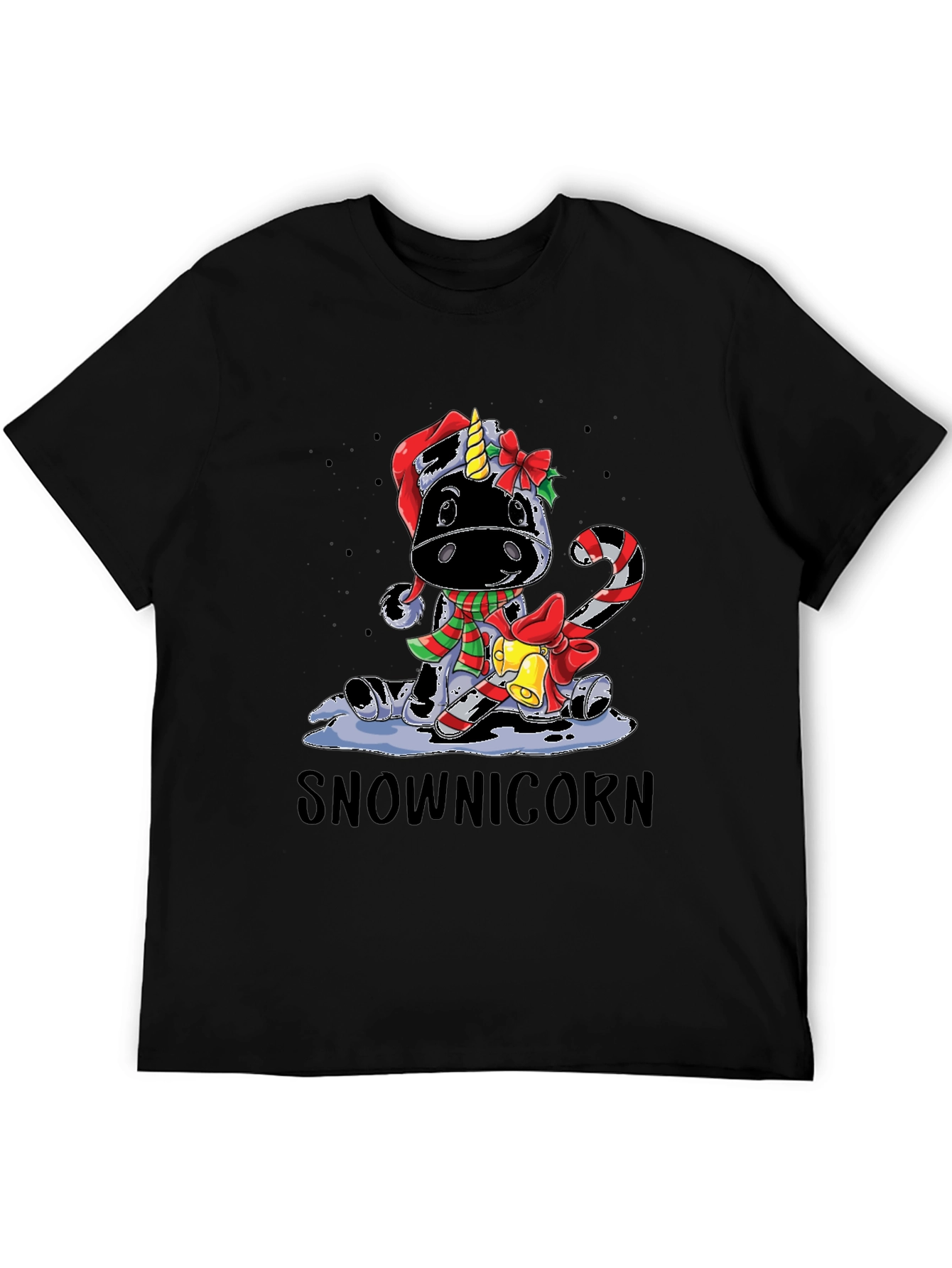 Snownicorn Christmas Graphic Tee