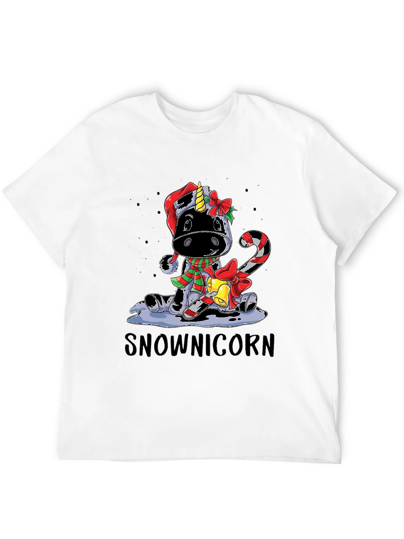 Snownicorn Christmas Graphic Tee