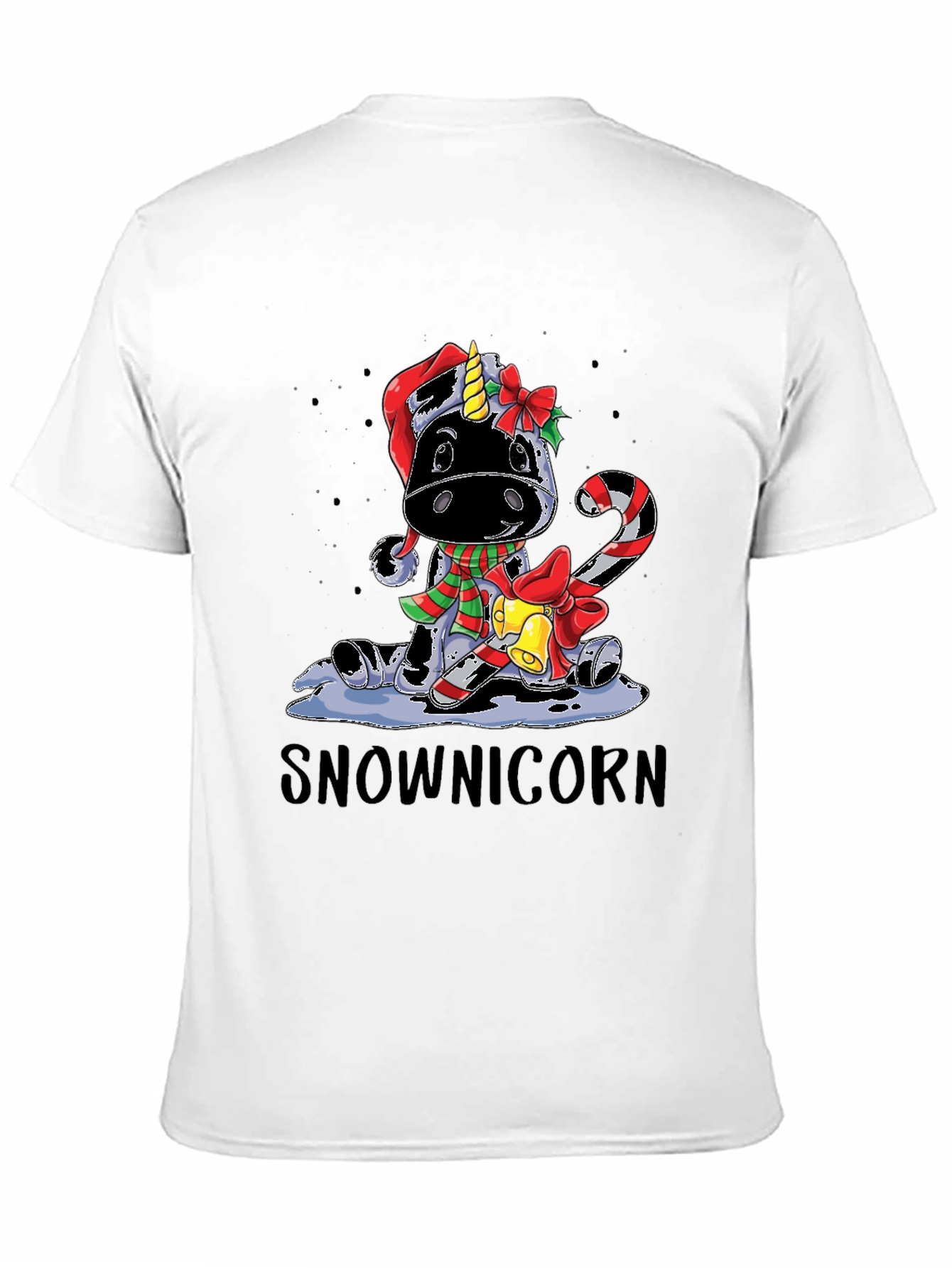 Snownicorn Christmas Graphic Tee