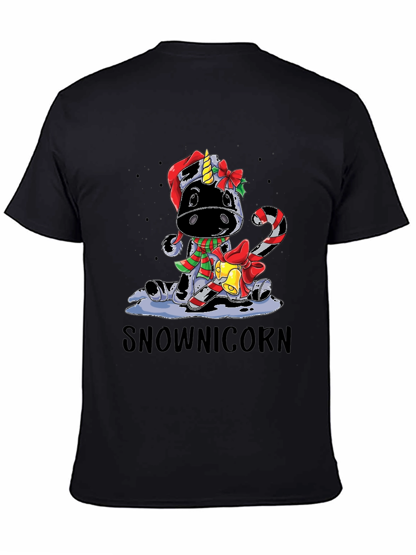 Snownicorn Christmas Graphic Tee