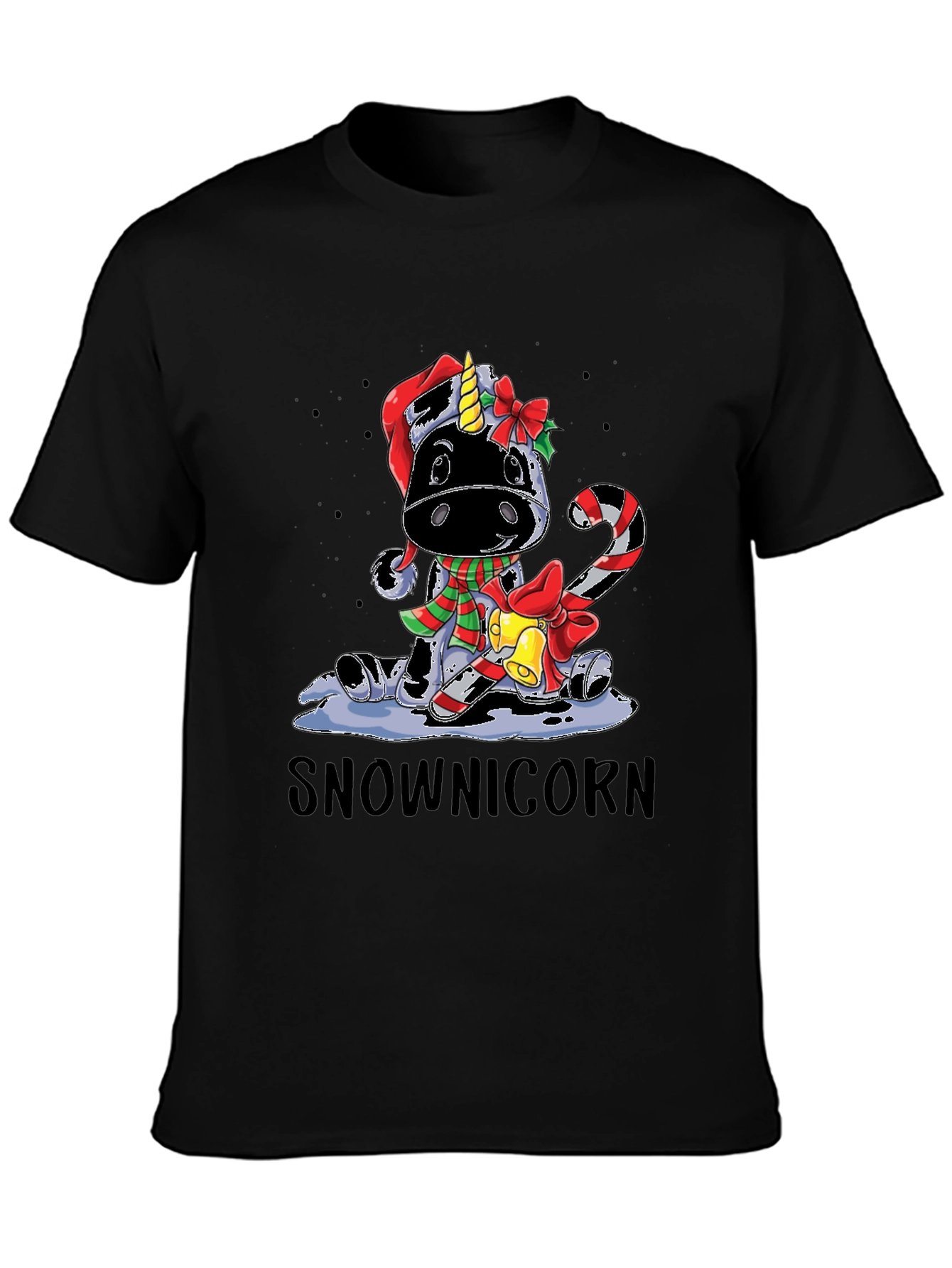 Snownicorn Christmas Graphic Tee