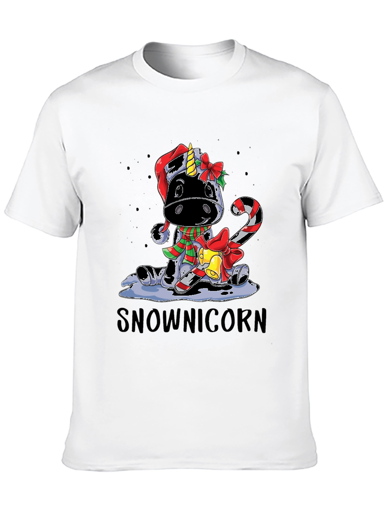 Snownicorn Christmas Graphic Tee