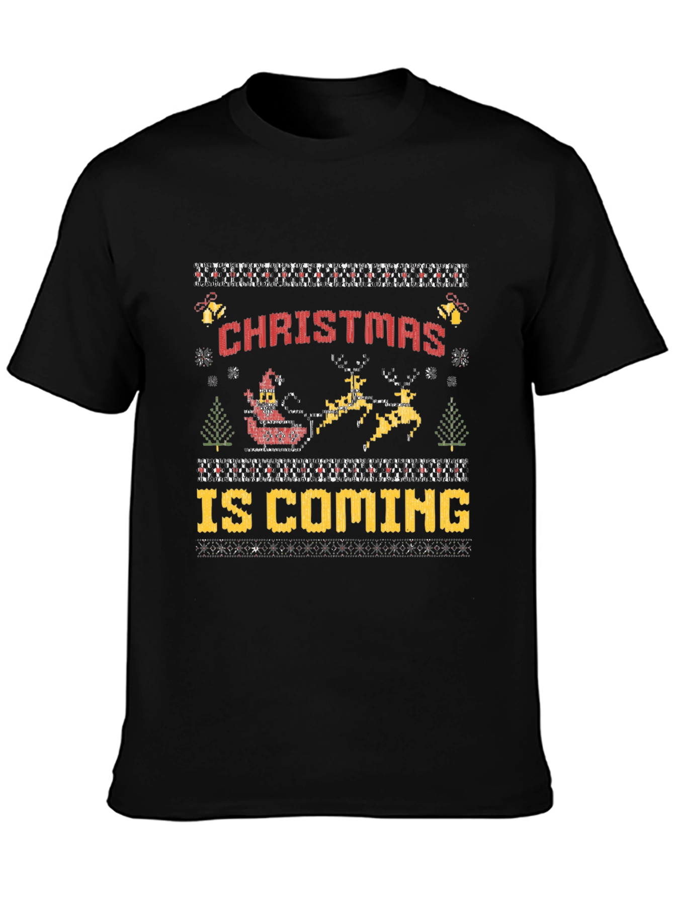 Christmas Is Coming Ugly Sweater Style T-Shirt