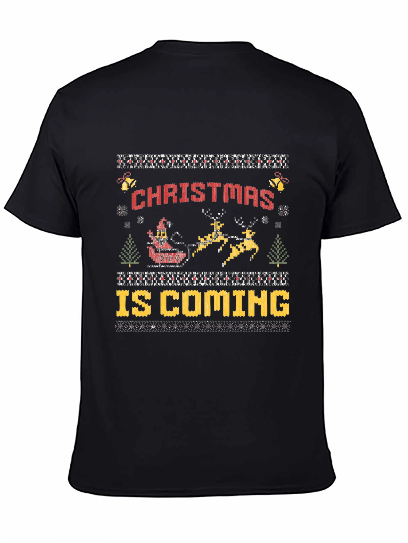 Christmas Is Coming Ugly Sweater Style T-Shirt