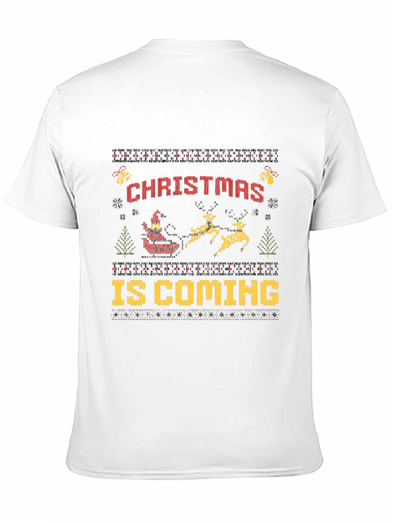 Christmas Is Coming Ugly Sweater Style T-Shirt