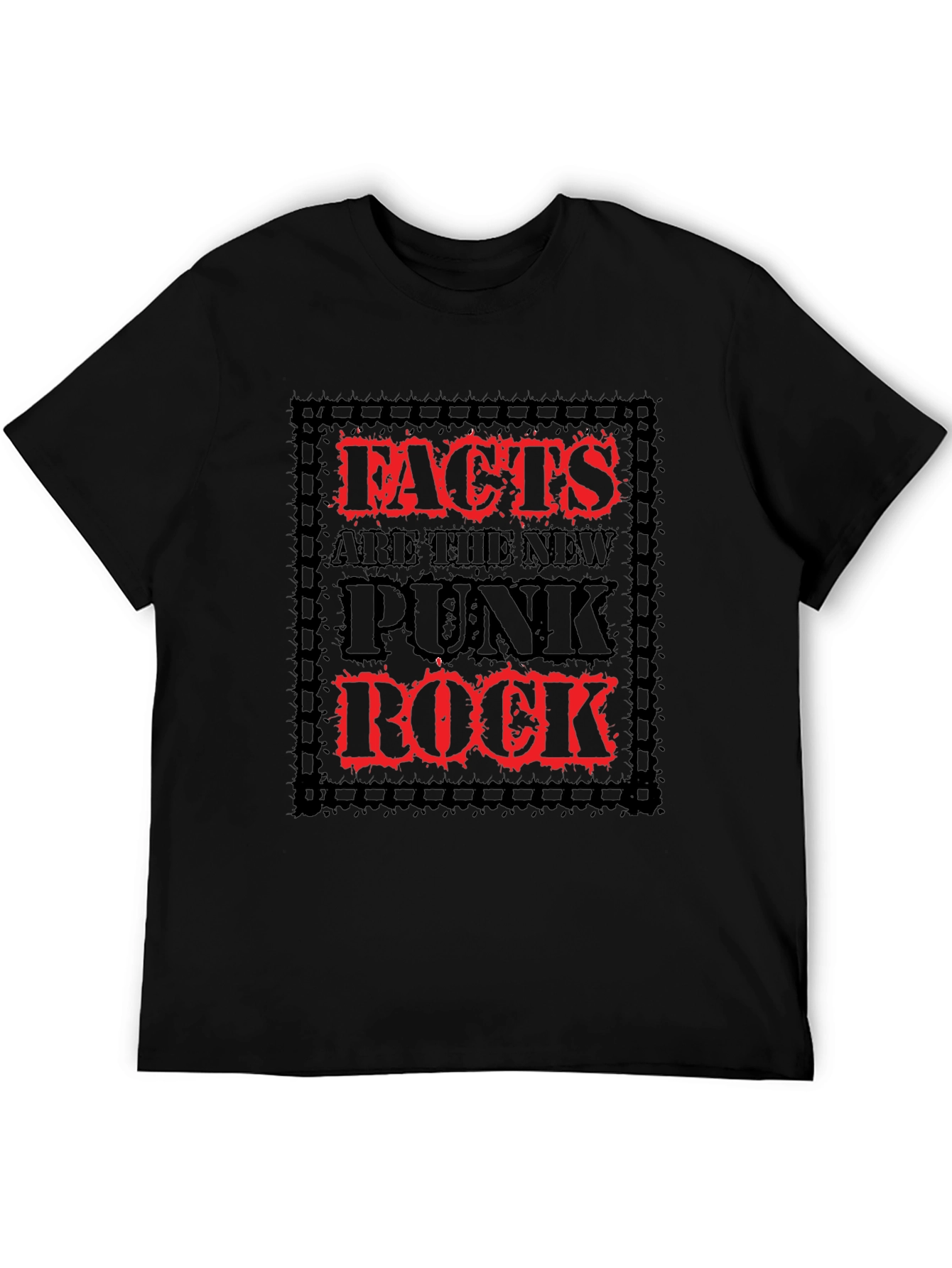 Facts Are The New Punk Rock Black T-Shirt