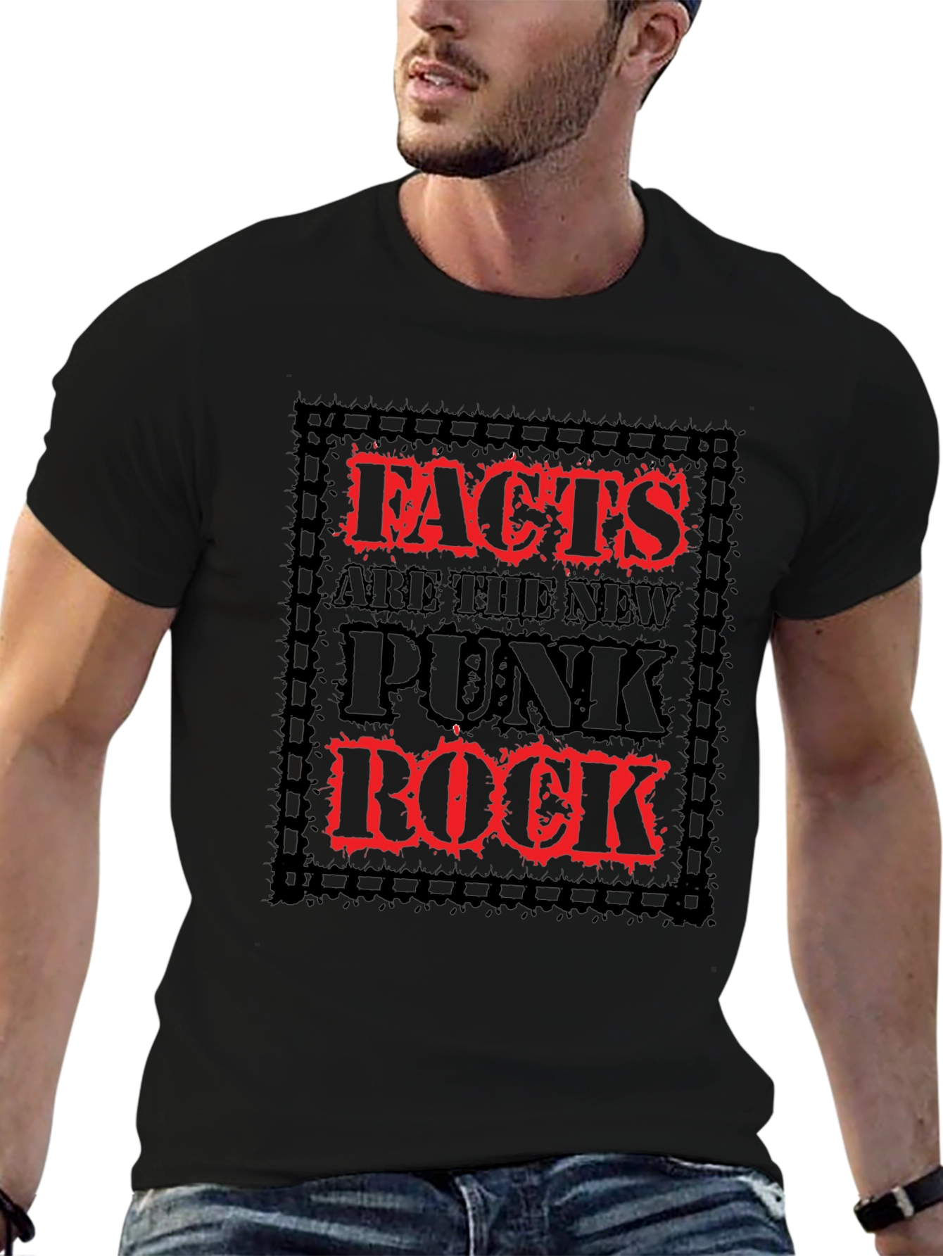 Facts Are The New Punk Rock Black T-Shirt