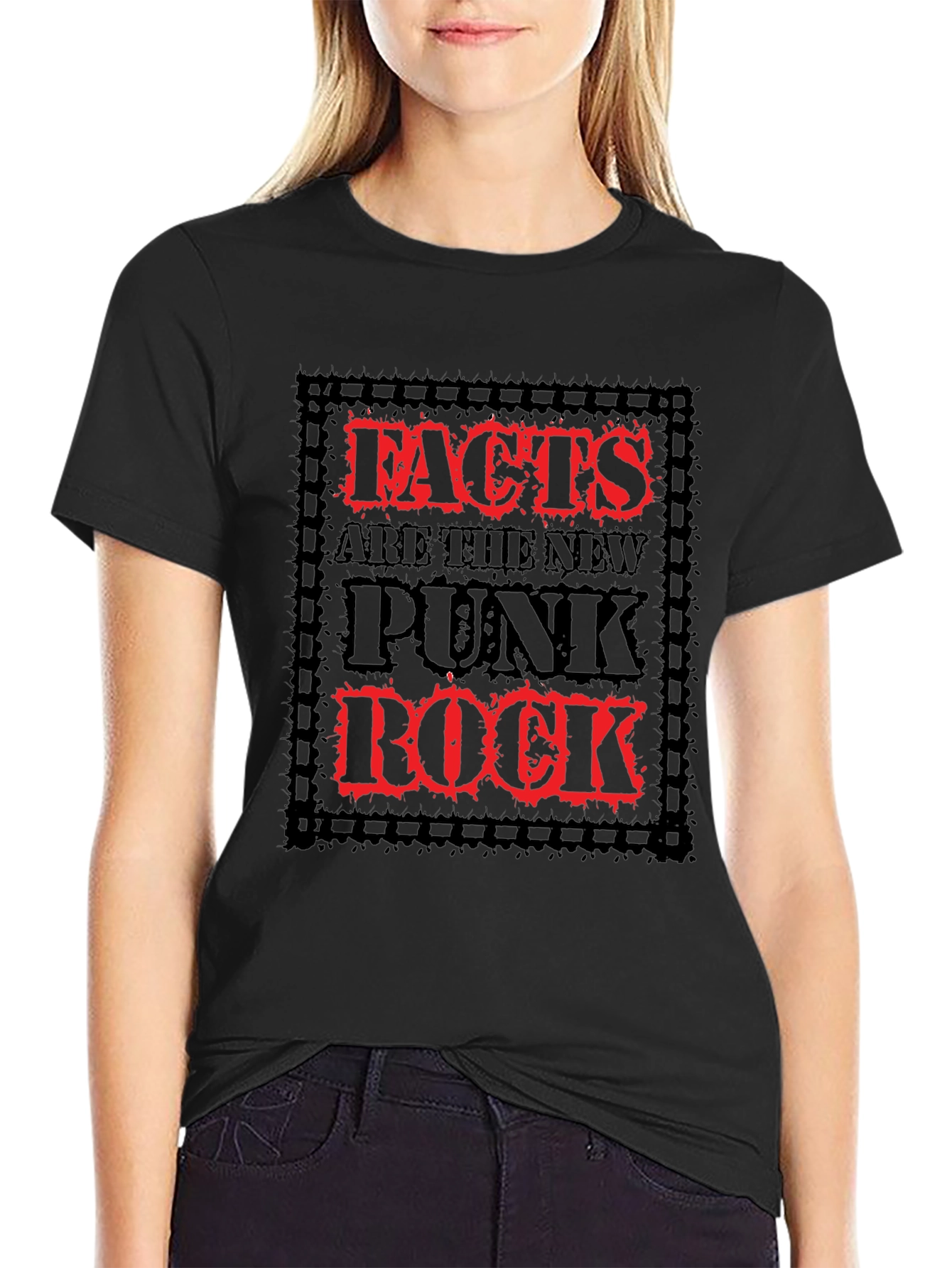 Facts Are The New Punk Rock Black T-Shirt