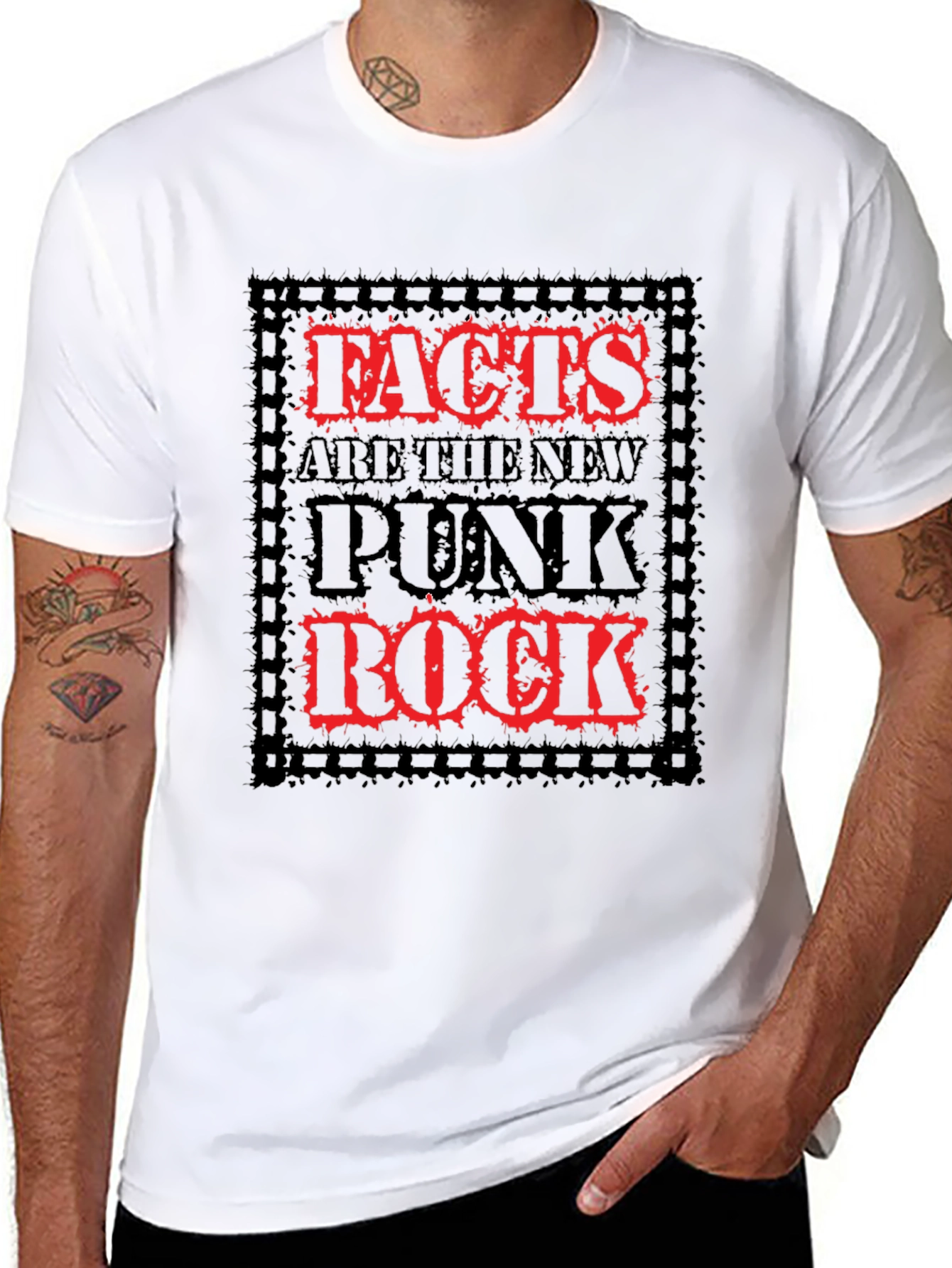 Facts Are The New Punk Rock Black T-Shirt