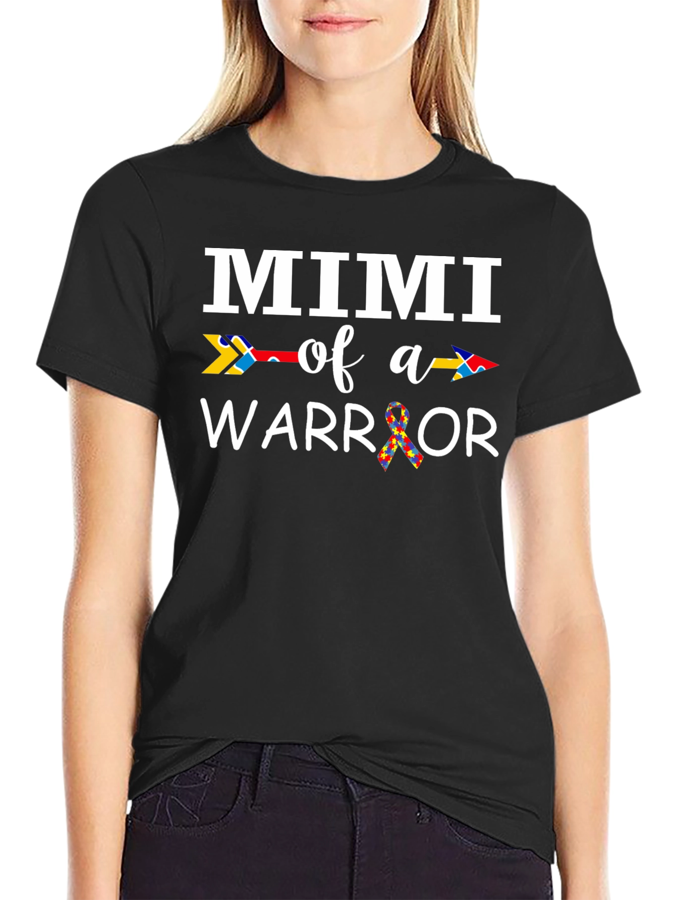 Mimi of a Warrior Autism Awareness T-Shirt