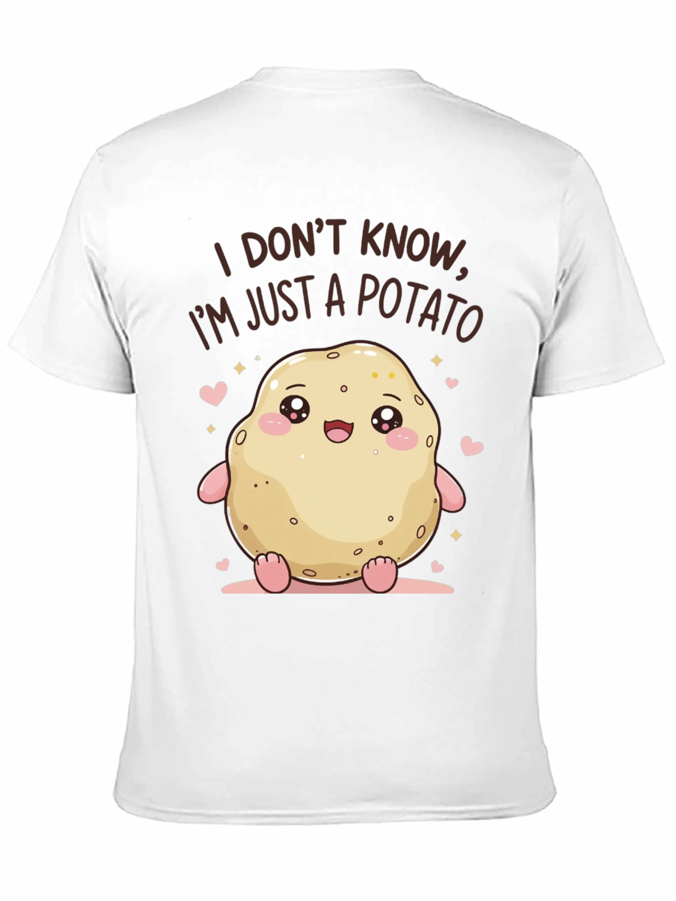 Cute Potato Graphic Tee - Funny Kawaii T-Shirt