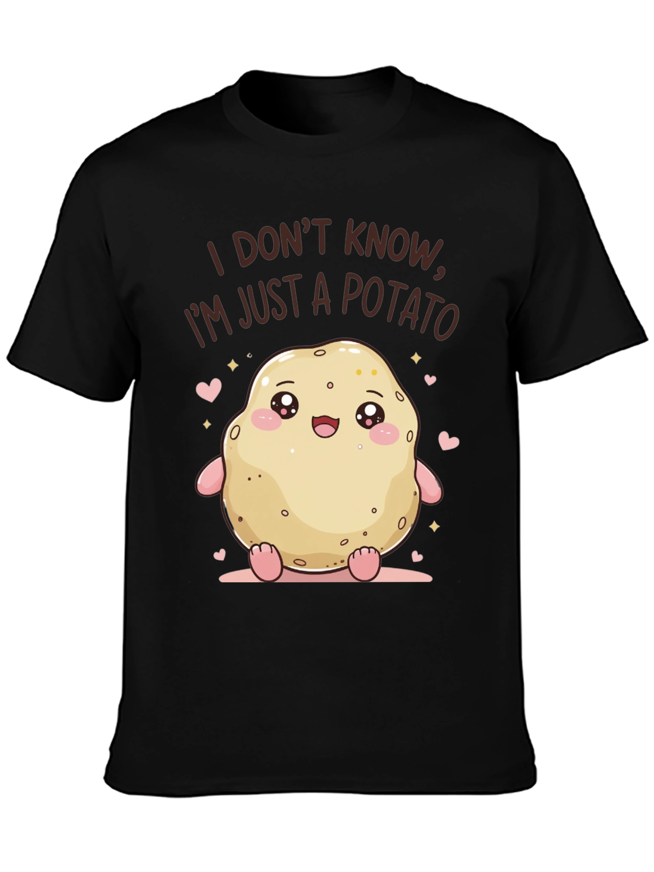 Cute Potato Graphic Tee - Funny Kawaii T-Shirt
