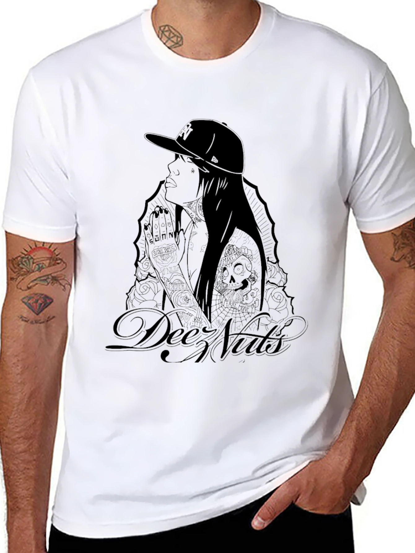 Dee Nutz Graphic T-Shirt - Black