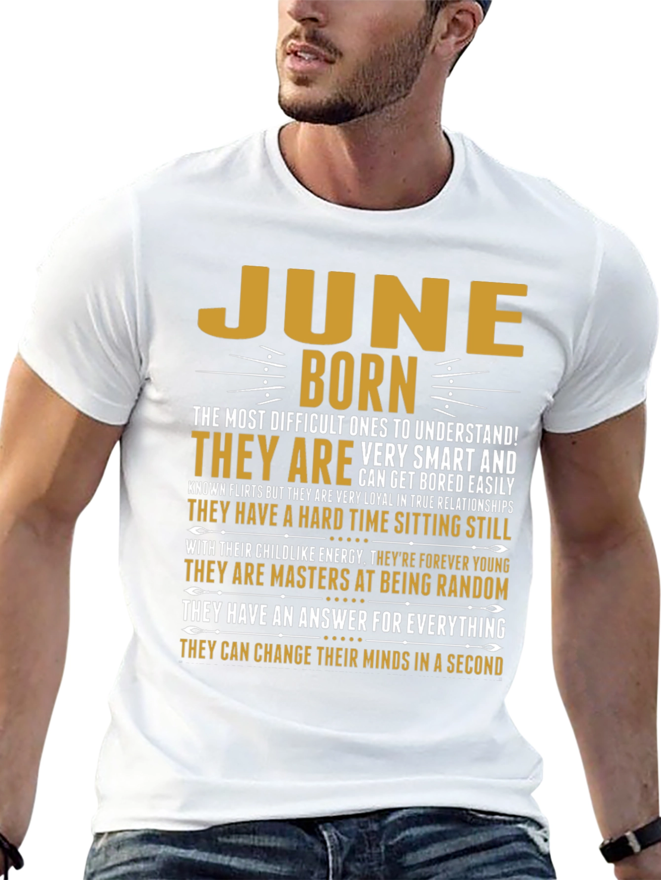 June Born T-Shirt - Difficult to Understand