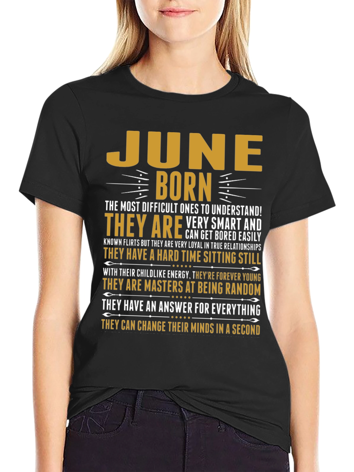 June Born T-Shirt - Difficult to Understand