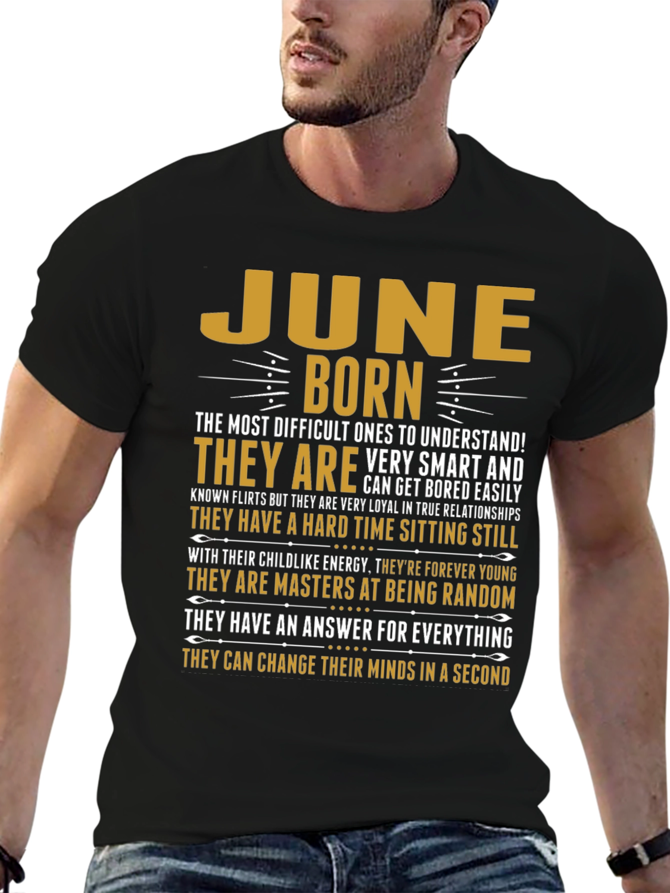 June Born T-Shirt - Difficult to Understand