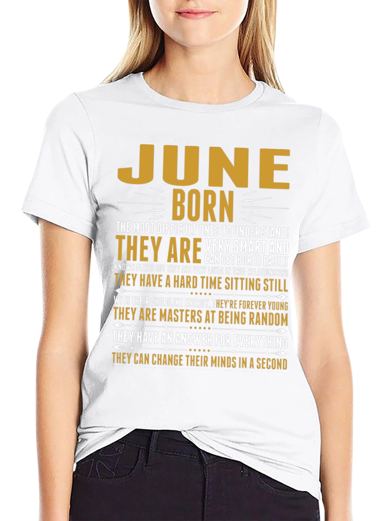 June Born T-Shirt - Difficult to Understand