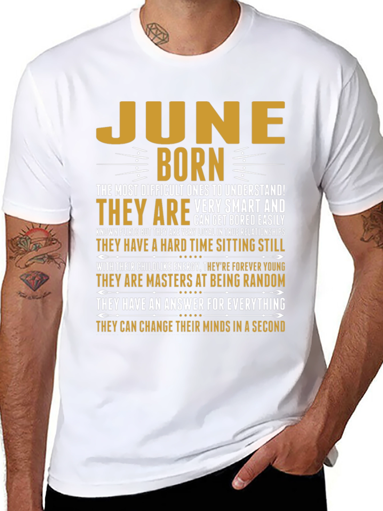 June Born T-Shirt - Difficult to Understand