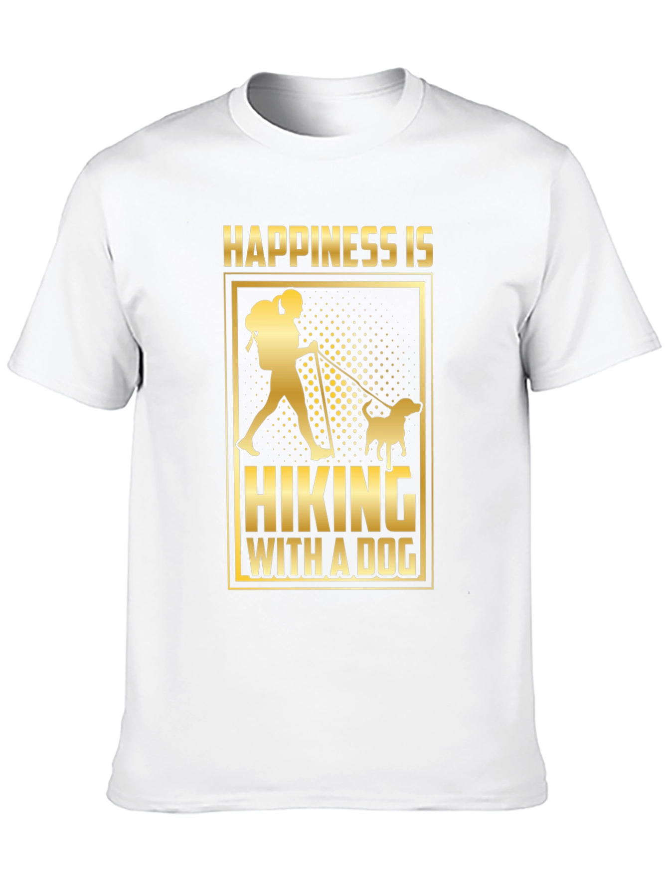 Happiness is Hiking With A Dog T-Shirt