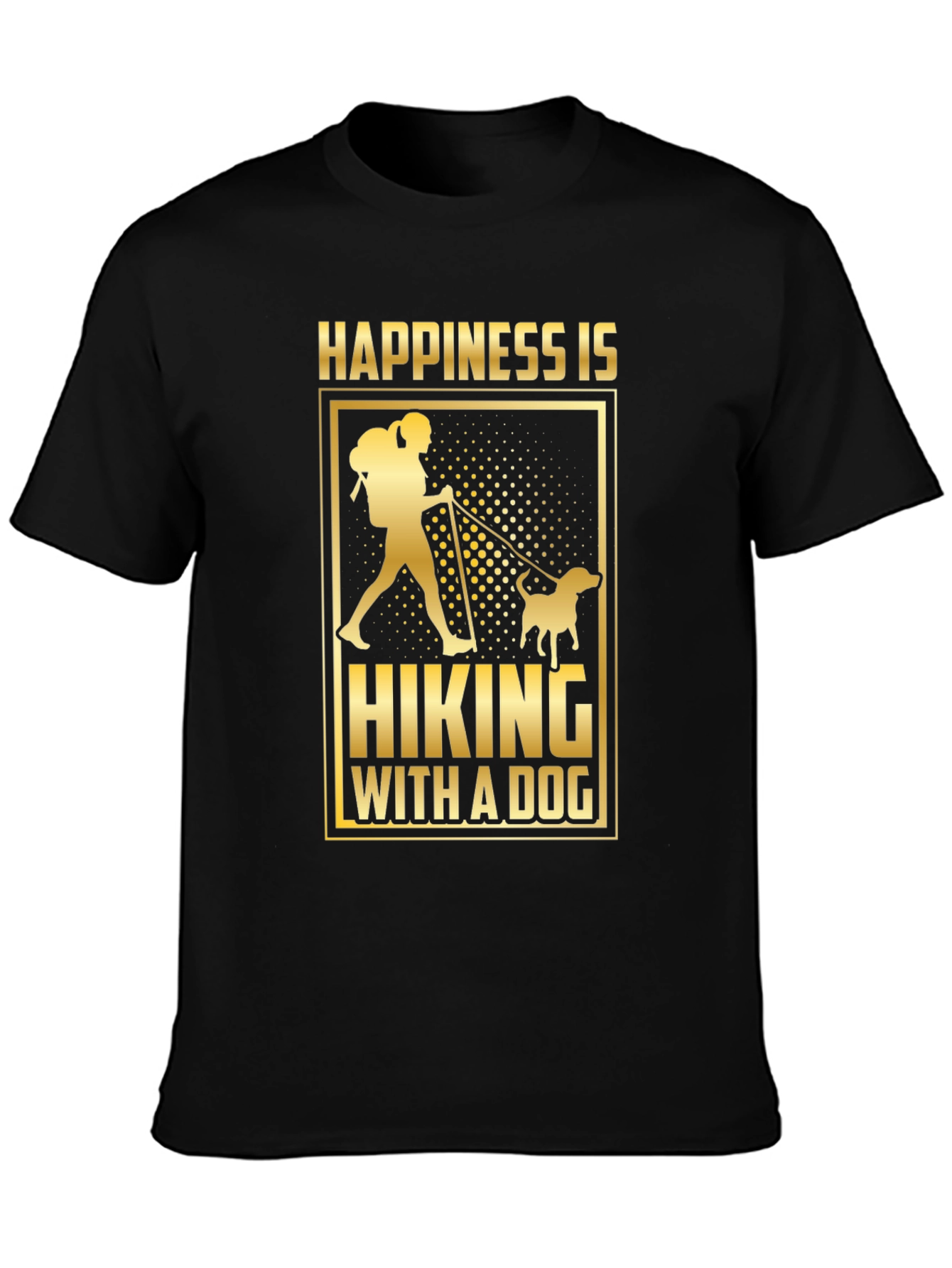 Happiness is Hiking With A Dog T-Shirt