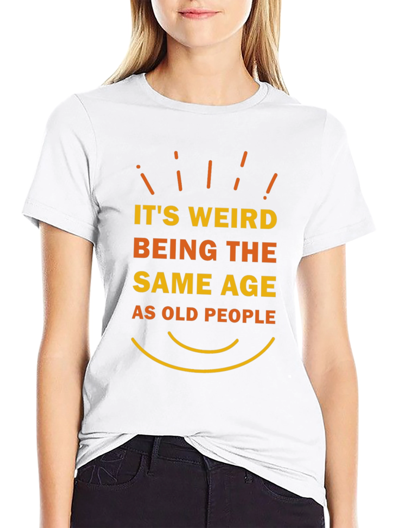 Funny Same Age as Old People Graphic T-Shirt