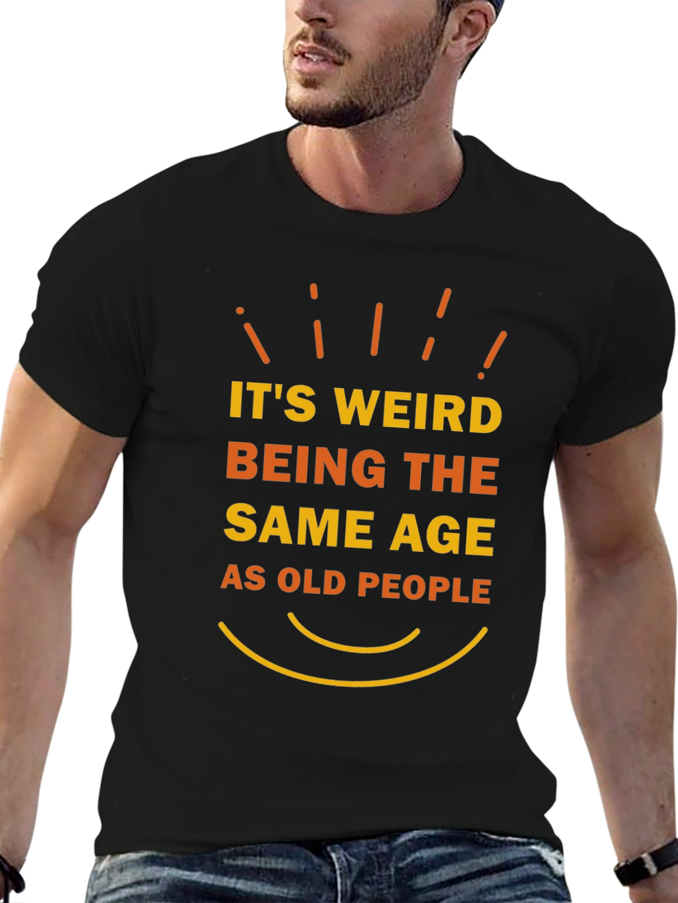 Funny Same Age as Old People Graphic T-Shirt