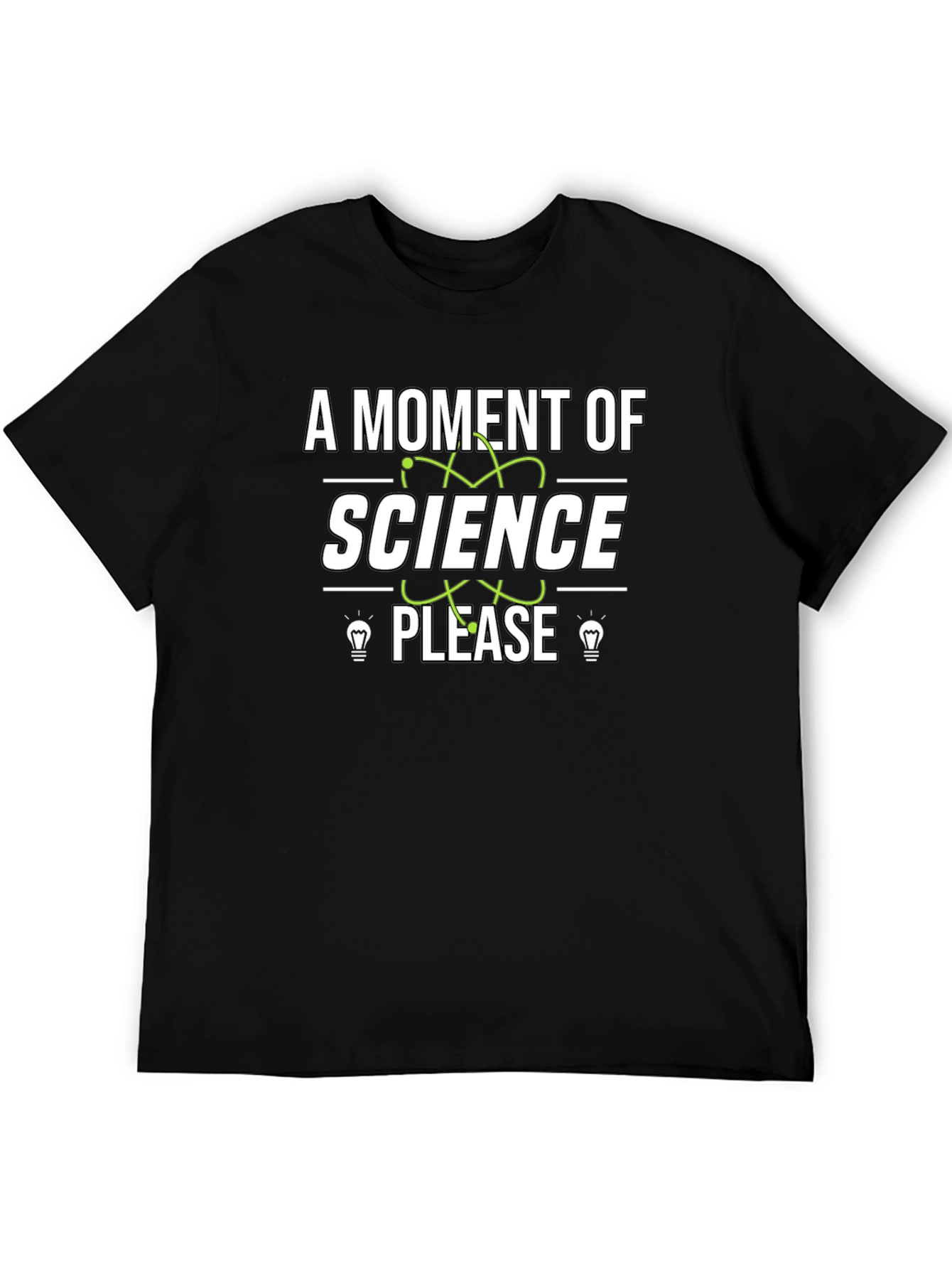 Science Please Black T-Shirt