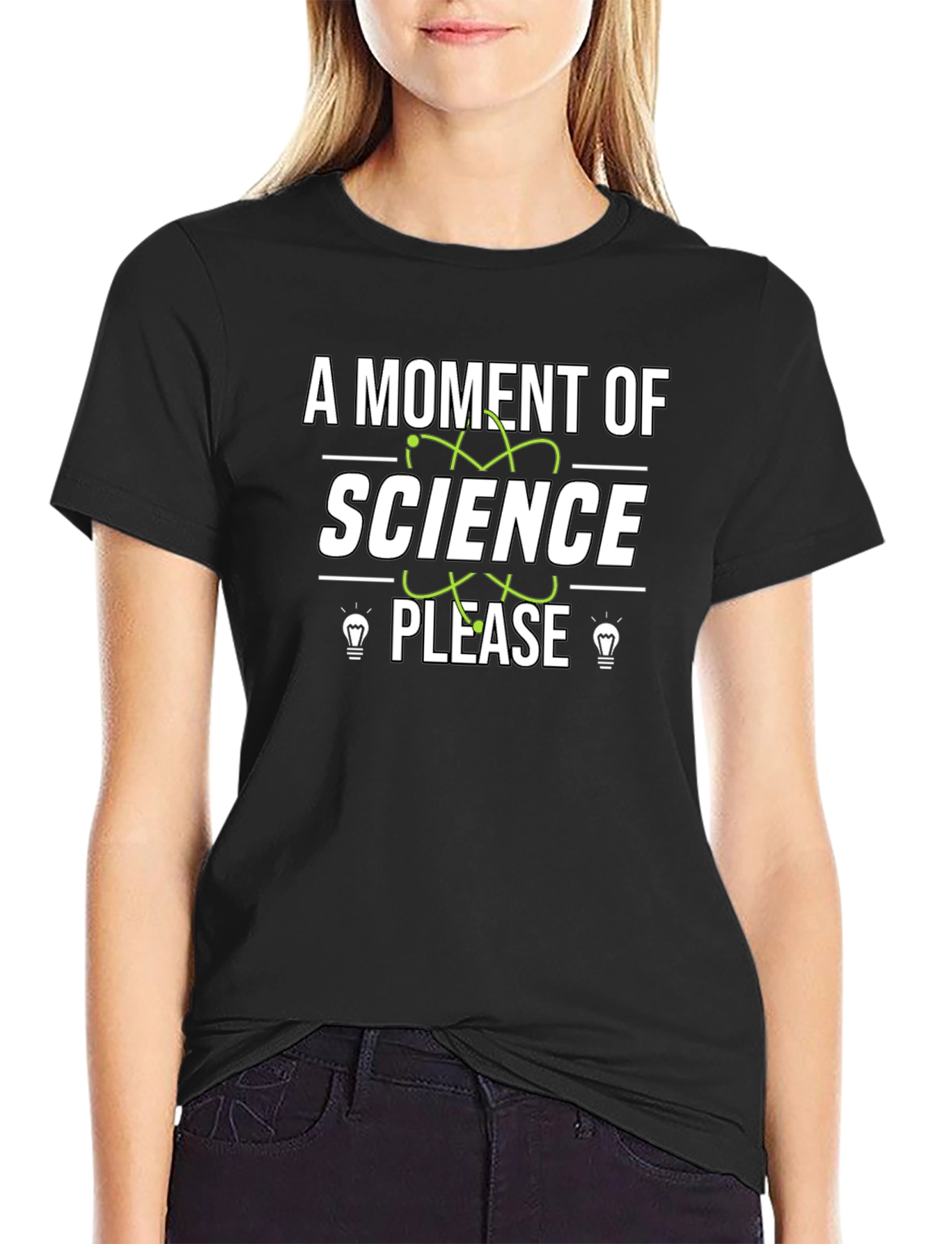 Science Please Black T-Shirt