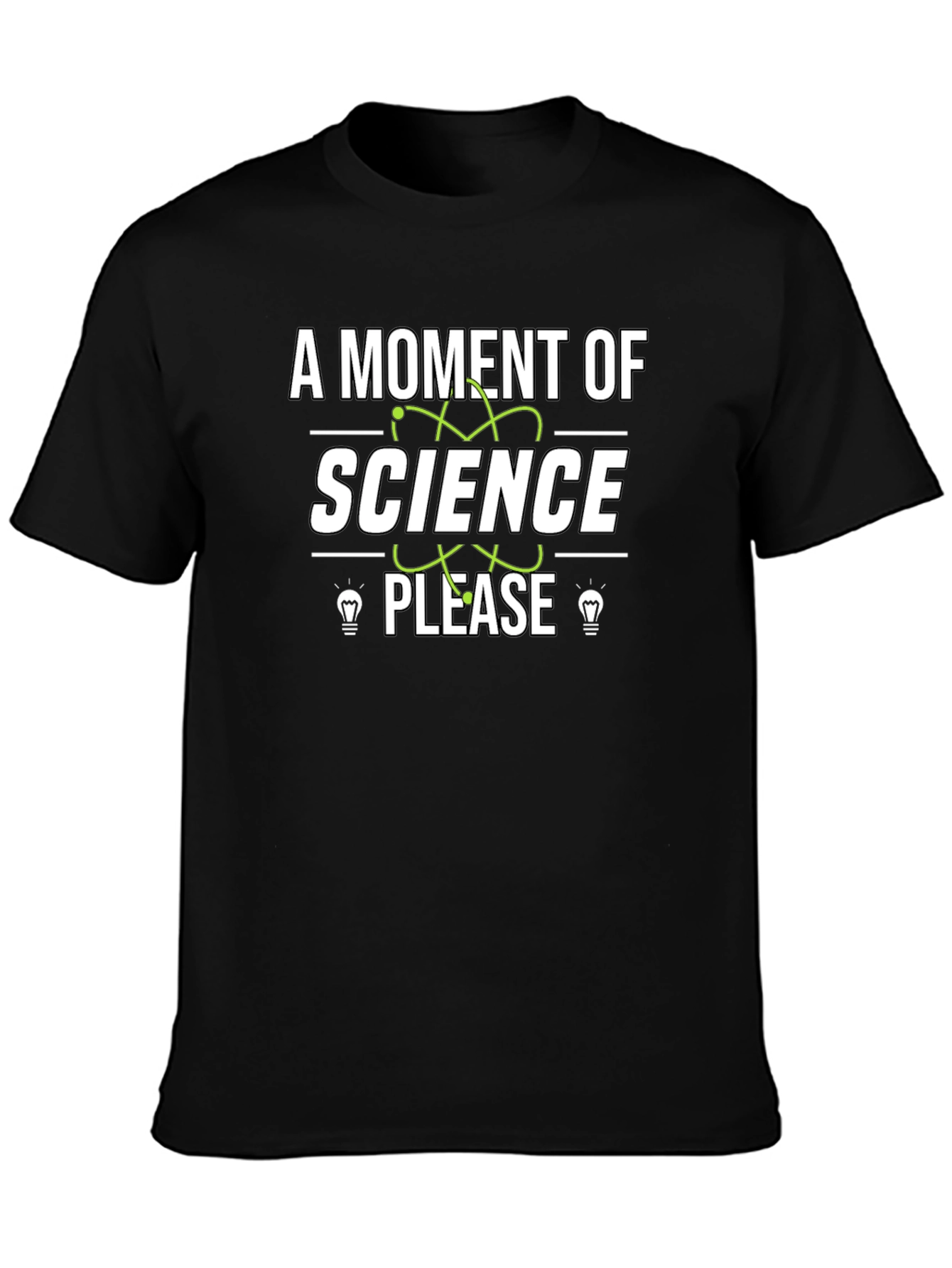 Science Please Black T-Shirt