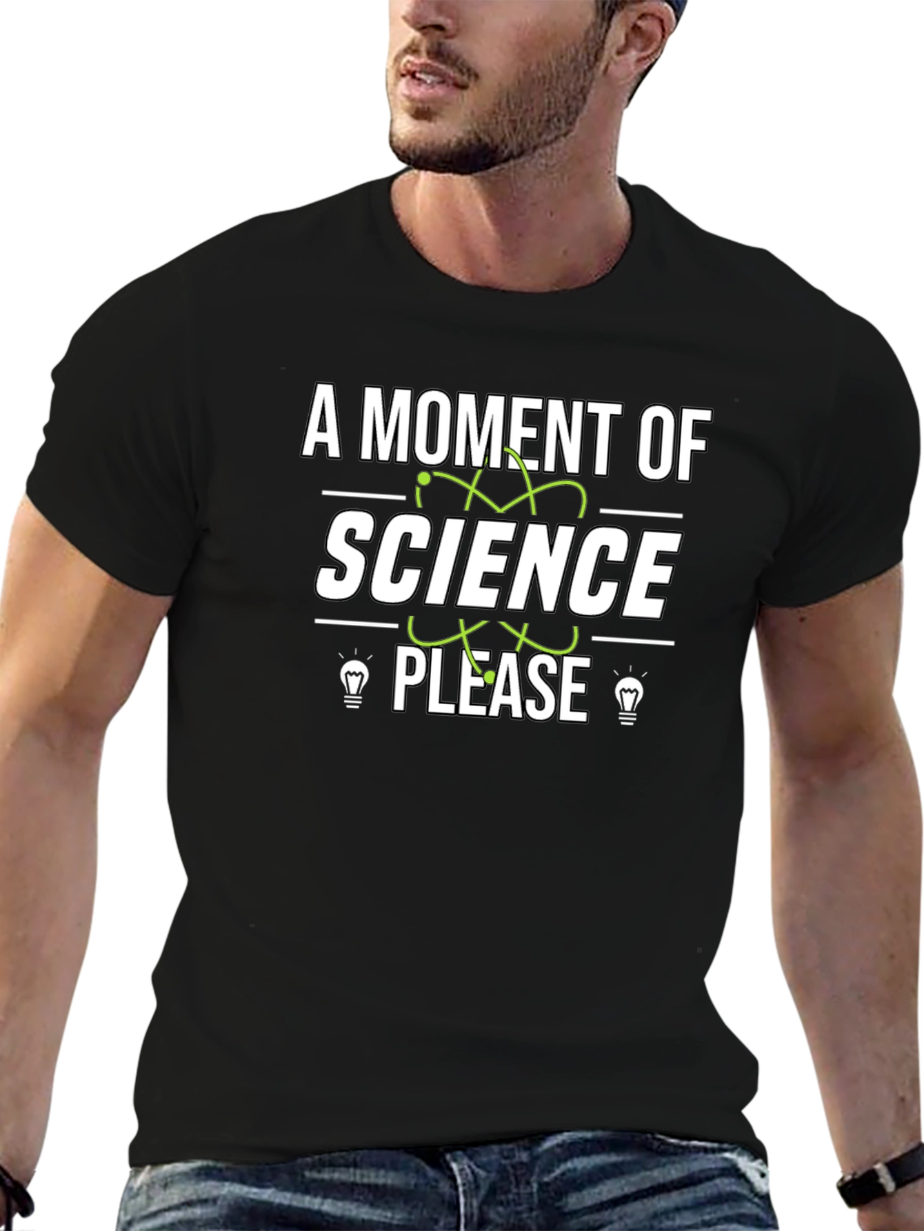 Science Please Black T-Shirt