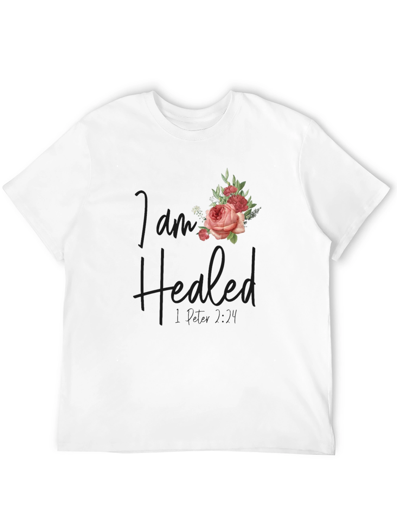 I Am Healed Floral T-Shirt