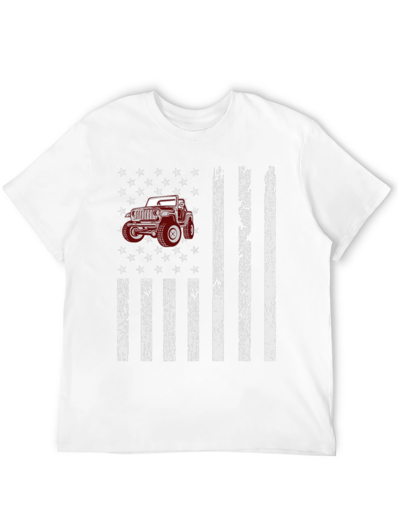 American Flag Jeep T-Shirt