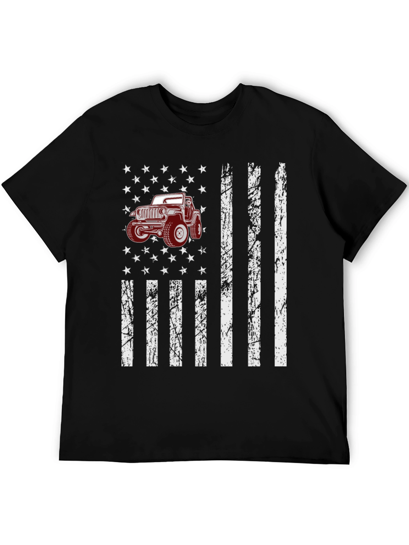 American Flag Jeep T-Shirt