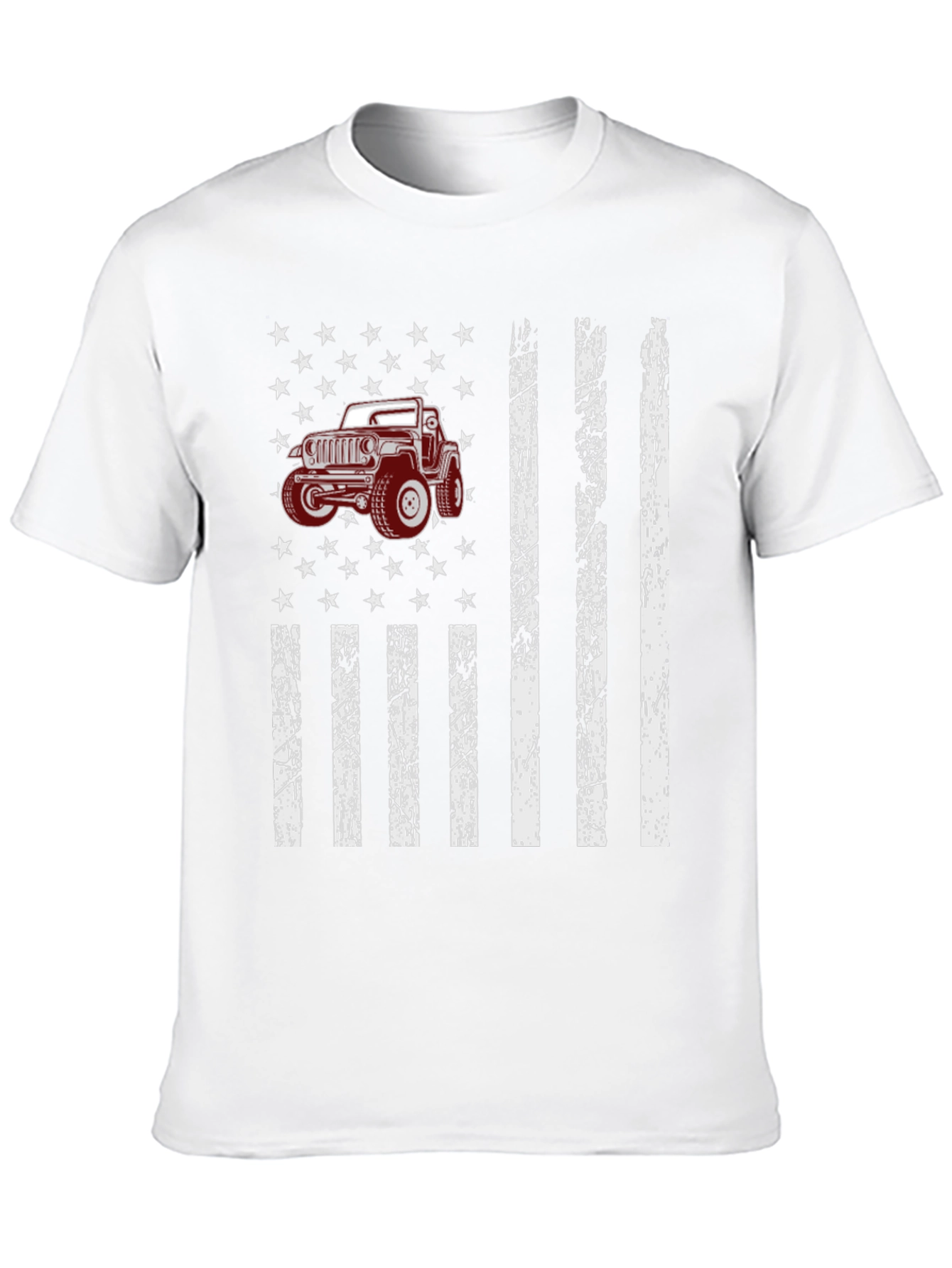 American Flag Jeep T-Shirt