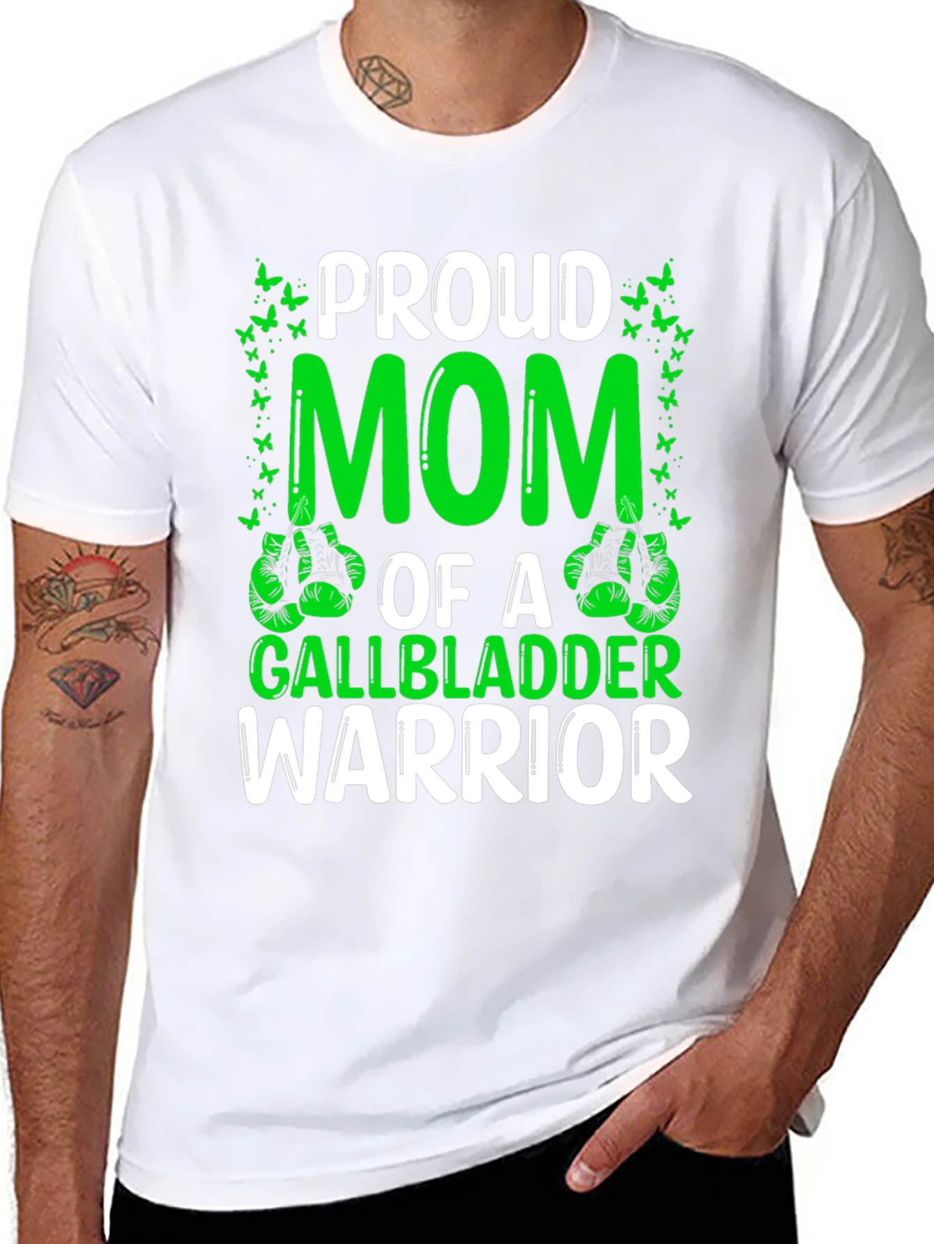 Proud Mom Gallbladder Warrior T-Shirt