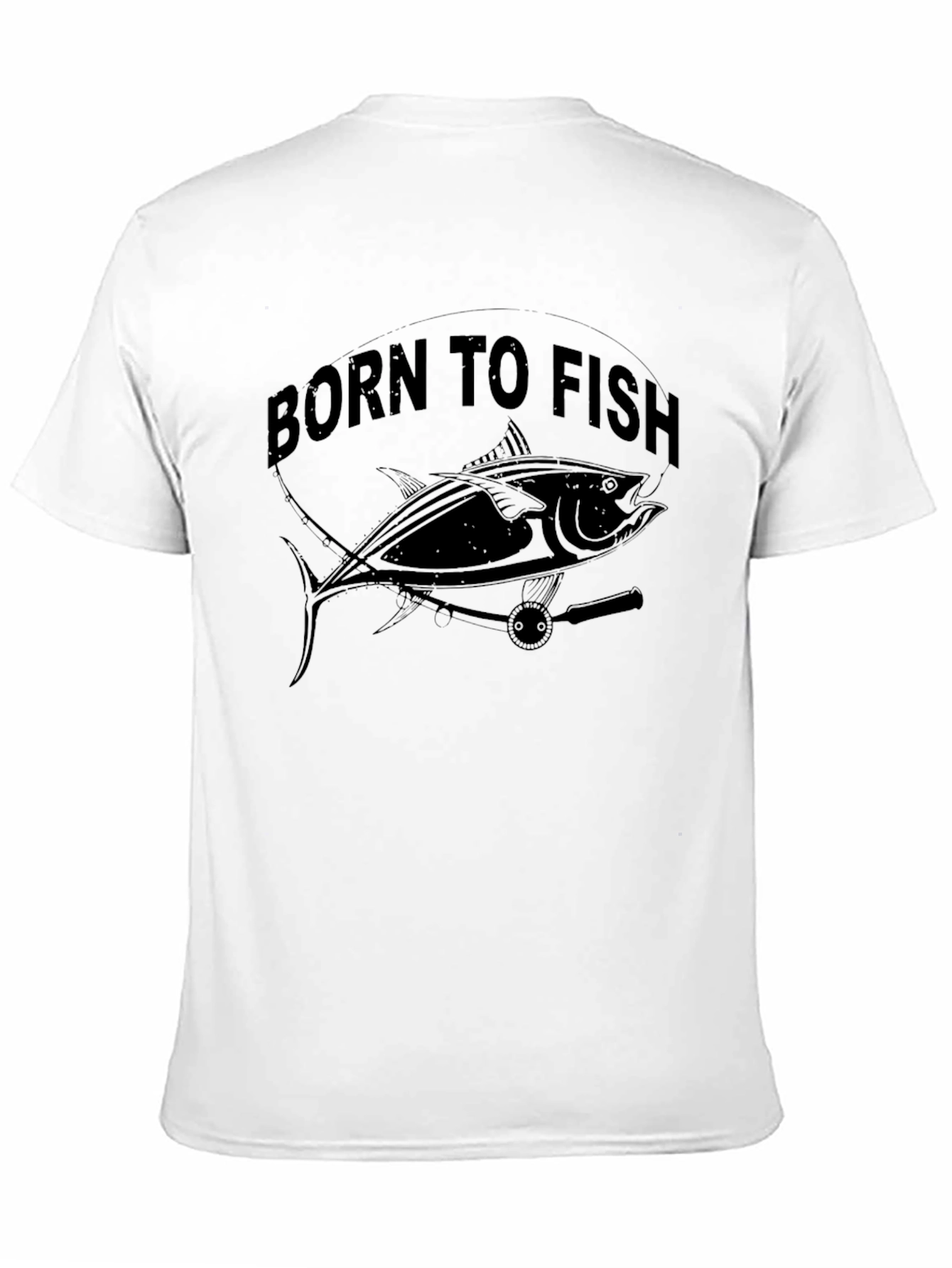 Born to Fish Graphic T-Shirt - Black