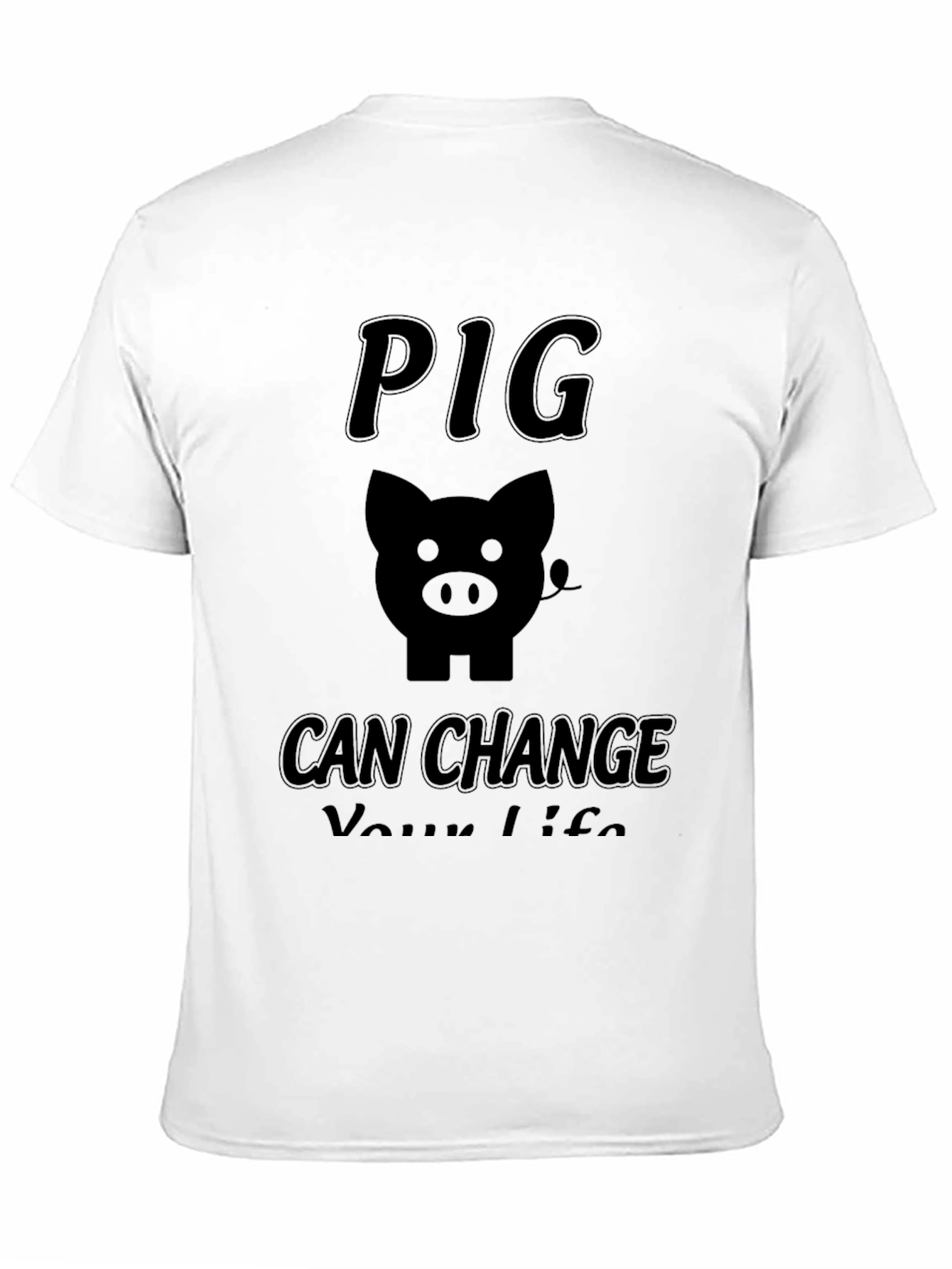 Pig Can Change Your Life Black T-Shirt