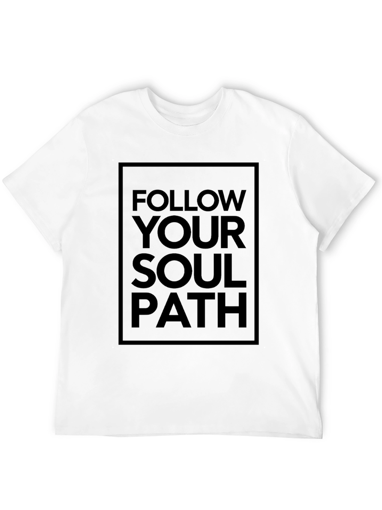 Follow Your Soul Path Graphic Tee - Black T-Shirt